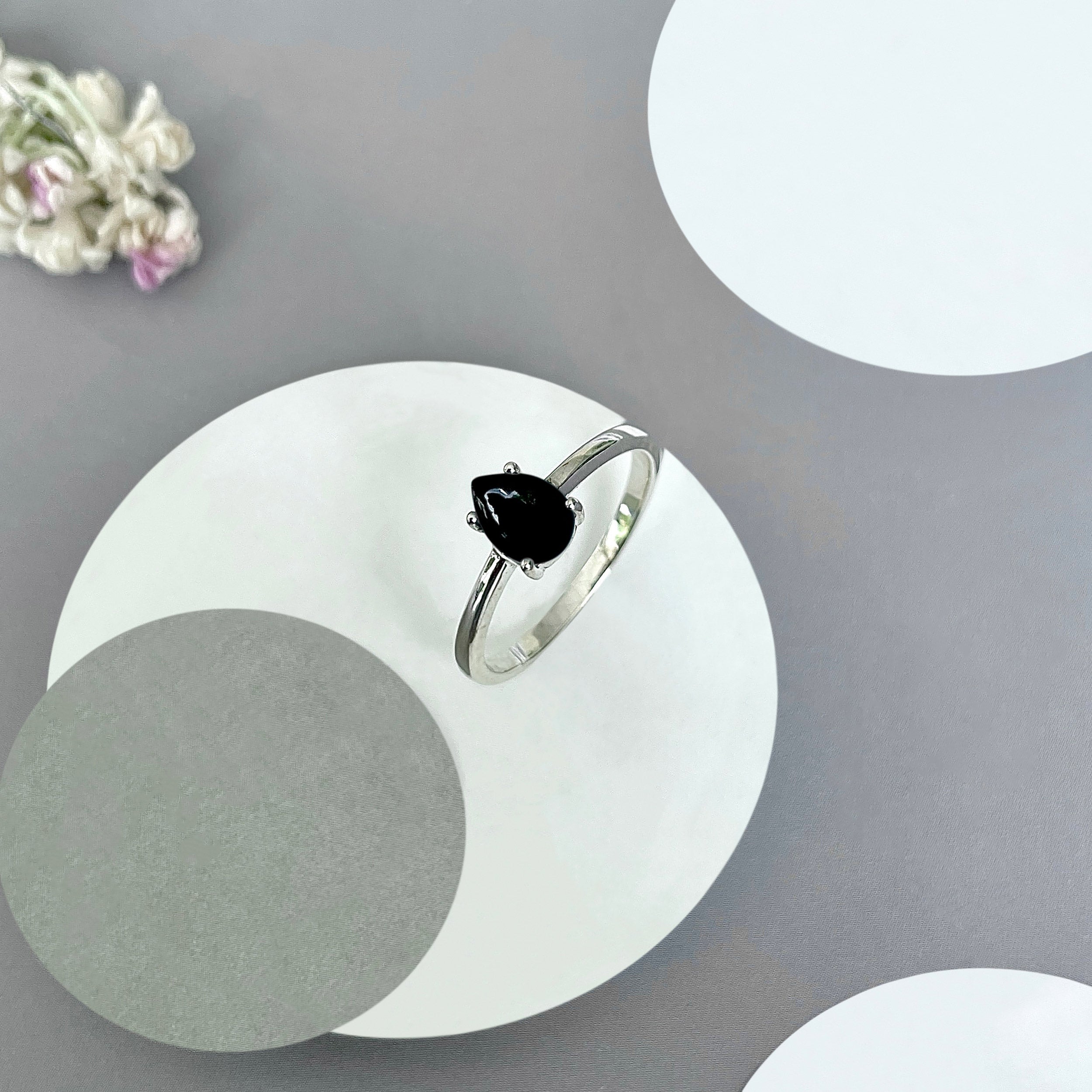 Black Onyx Ring-(BOX-SR-2517.)