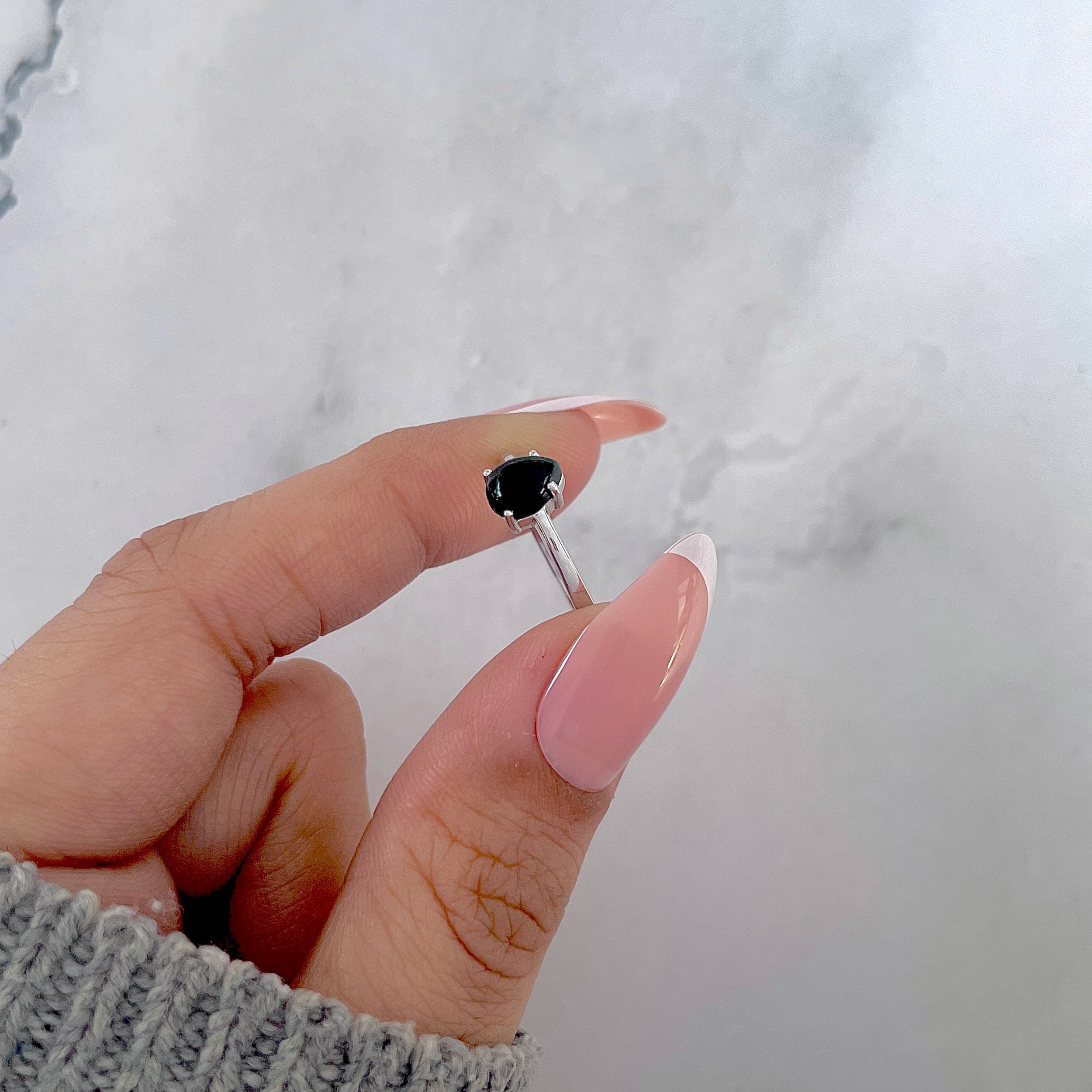 Black Onyx Ring-(BOX-SR-2517.)