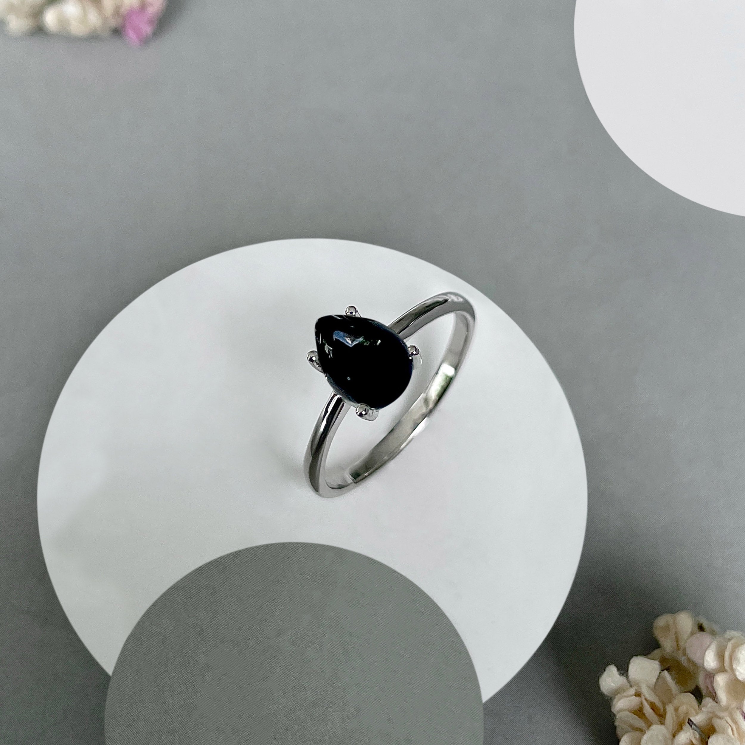 Black Onyx Ring-(BOX-SR-2518.)