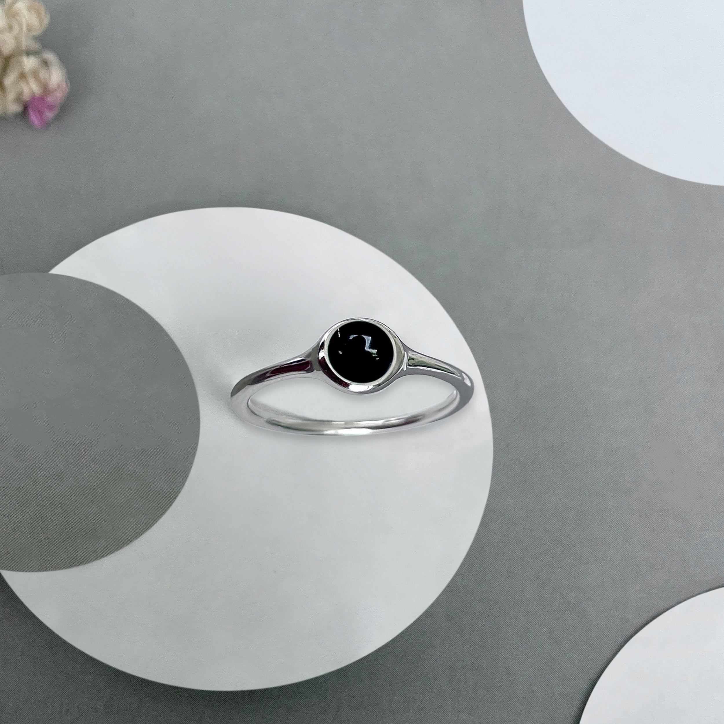 Black Onyx Ring-(BOX-SR-2528.)