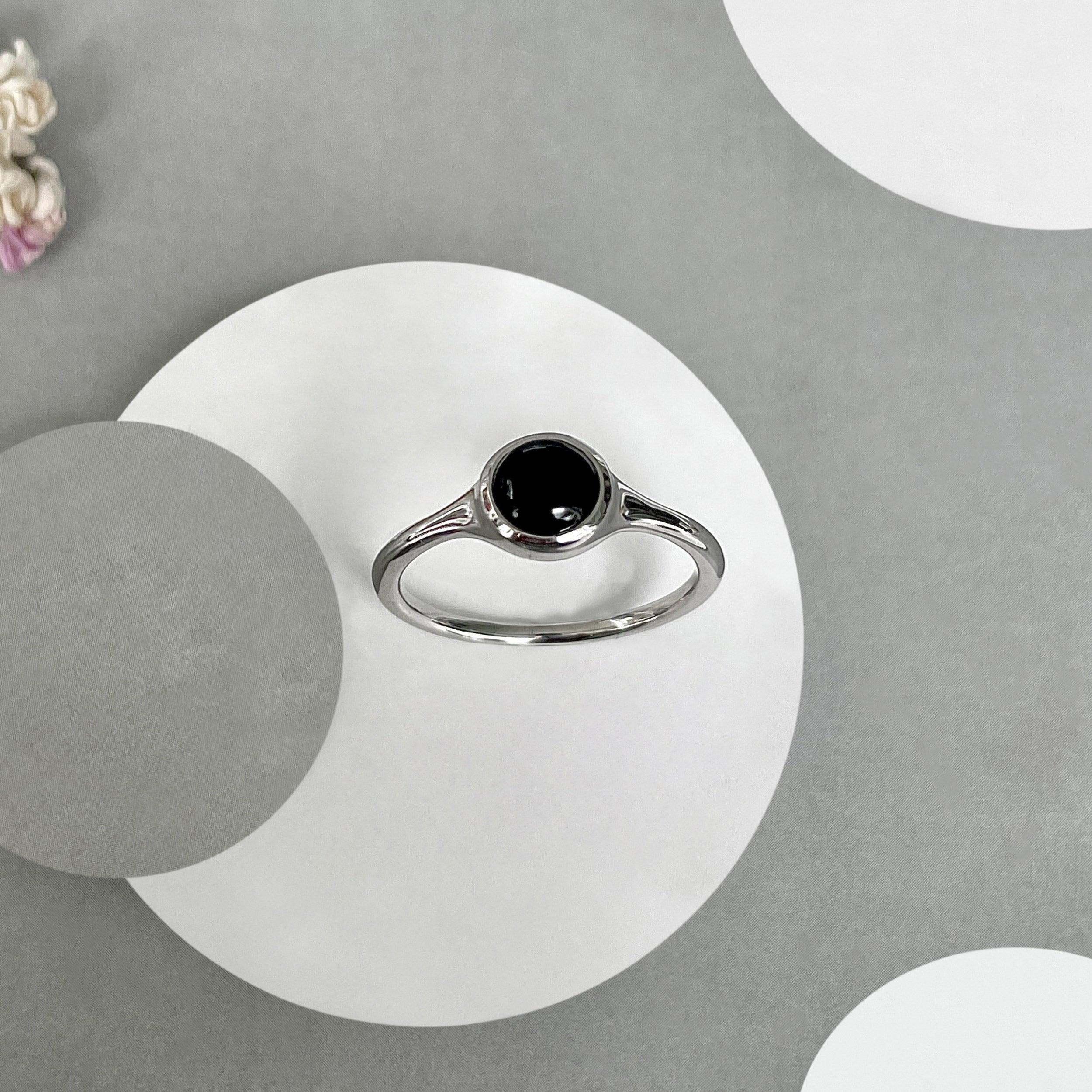 Black Onyx Ring-(BOX-SR-2529.)