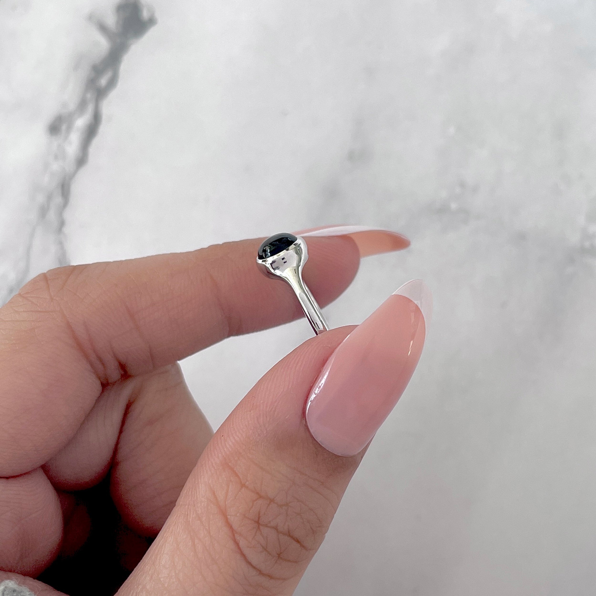Black Onyx Ring-(BOX-SR-2529.)