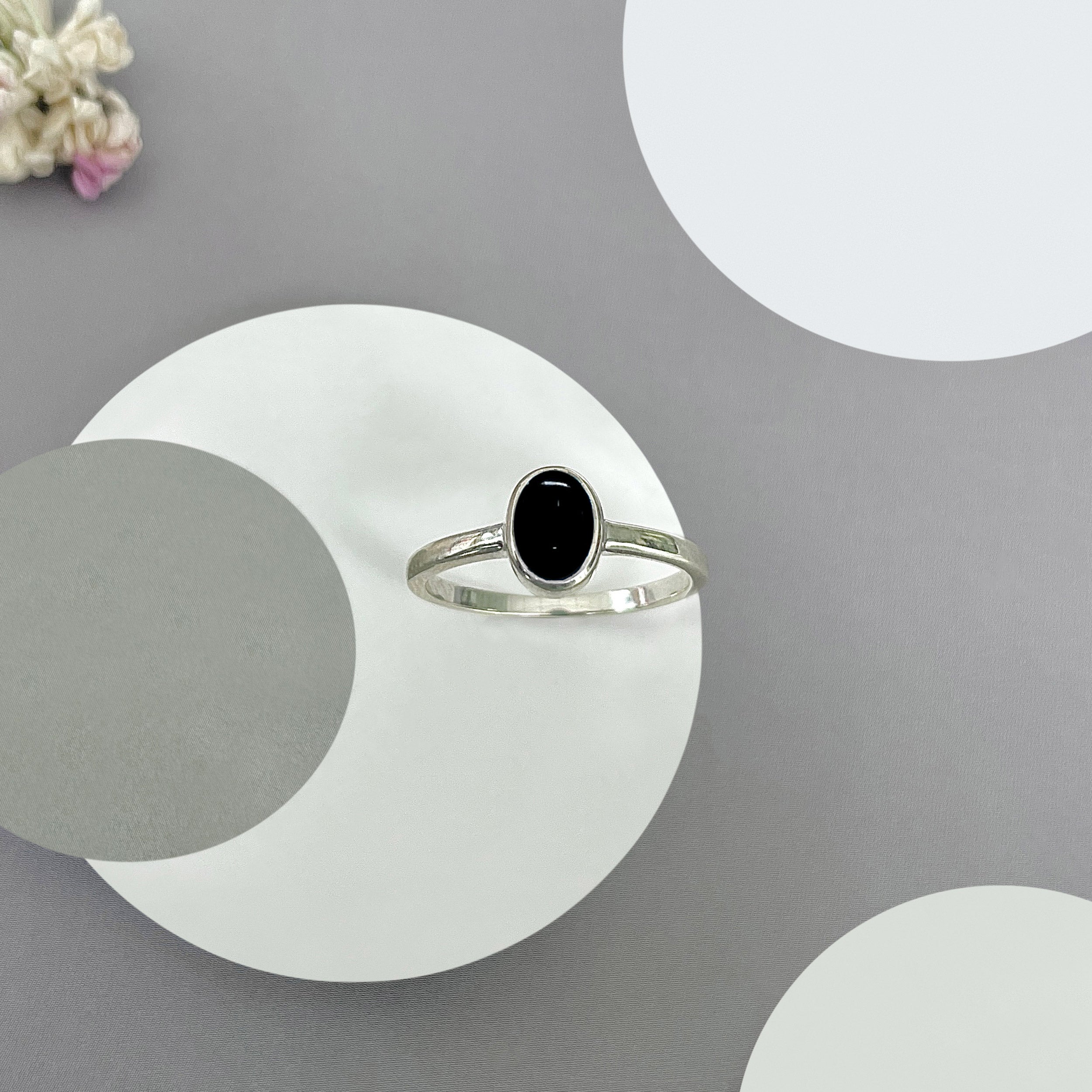 Black Onyx Ring-(BOX-SR-2833.)