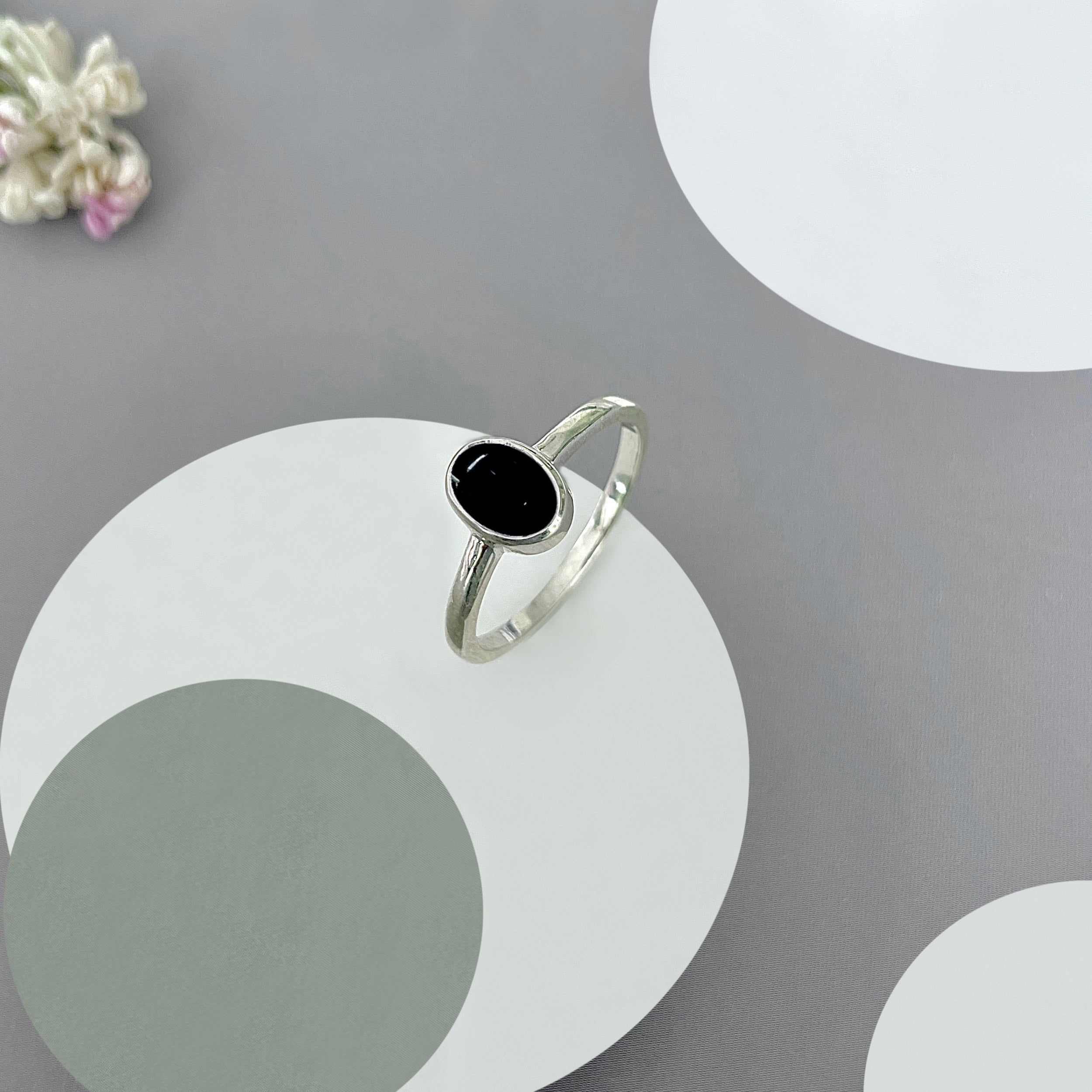 Black Onyx Ring-(BOX-SR-2833.)