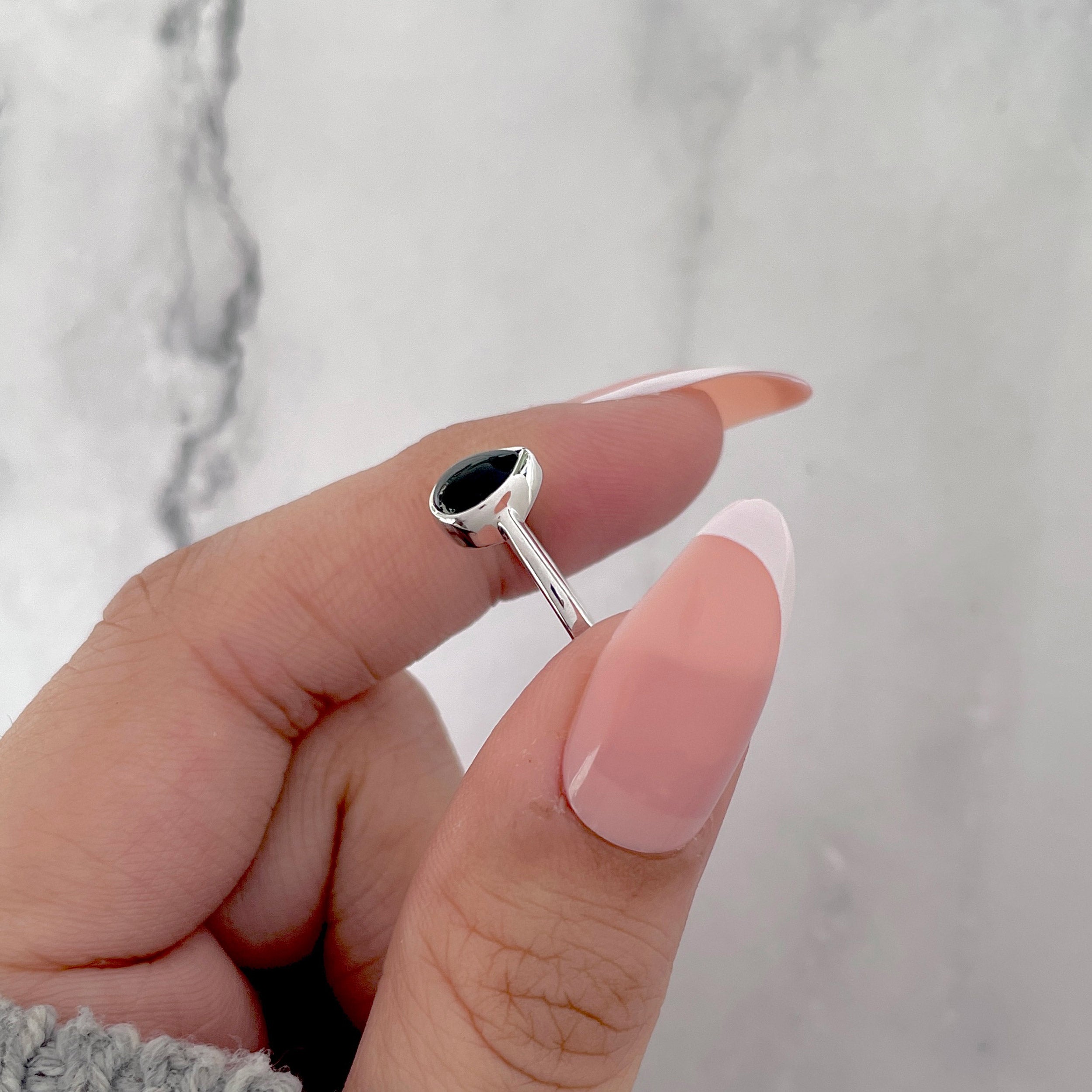 Black Onyx Ring-(BOX-SR-2835.)