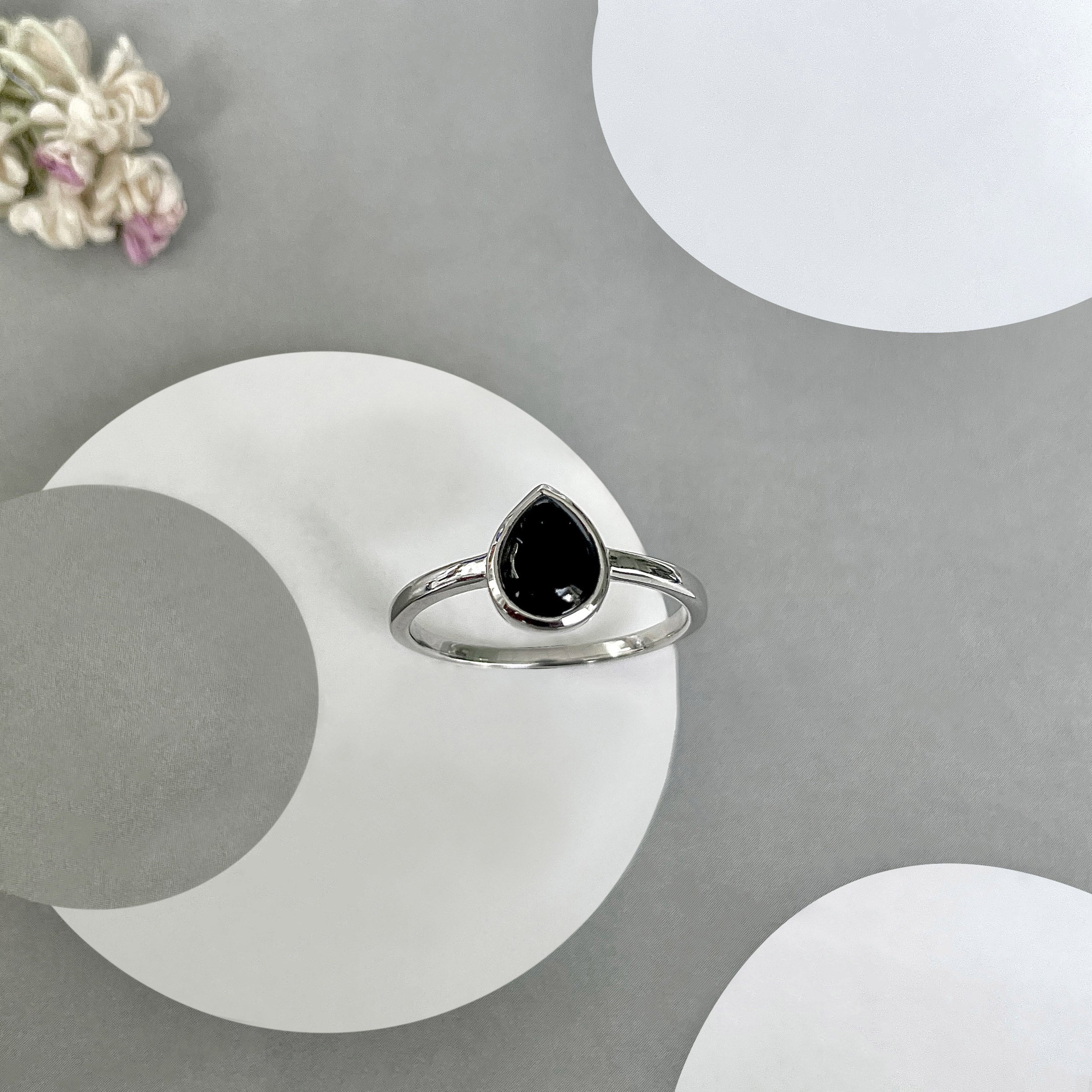 Black Onyx Ring-(BOX-SR-2838.)