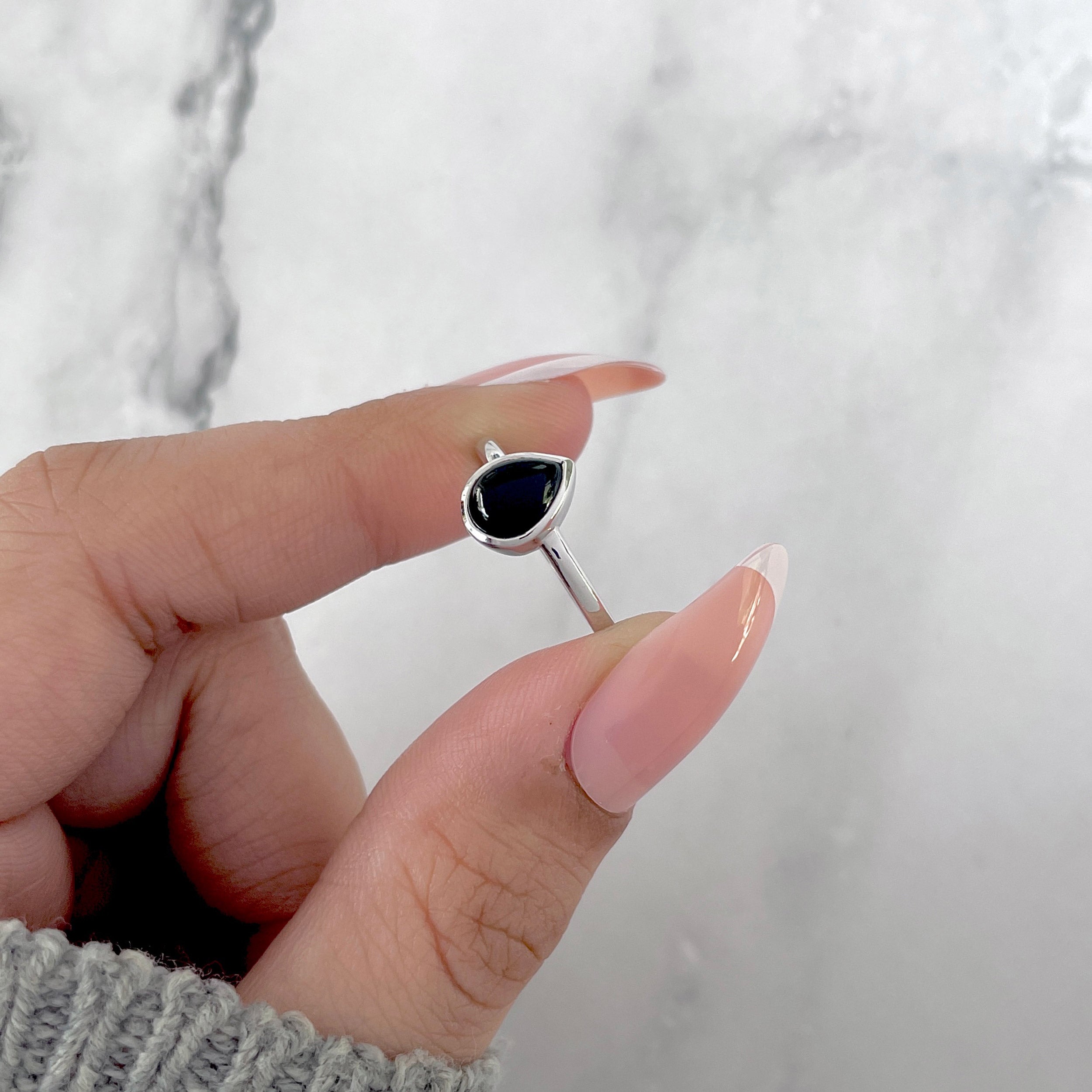 Black Onyx Ring-(BOX-SR-2838.)