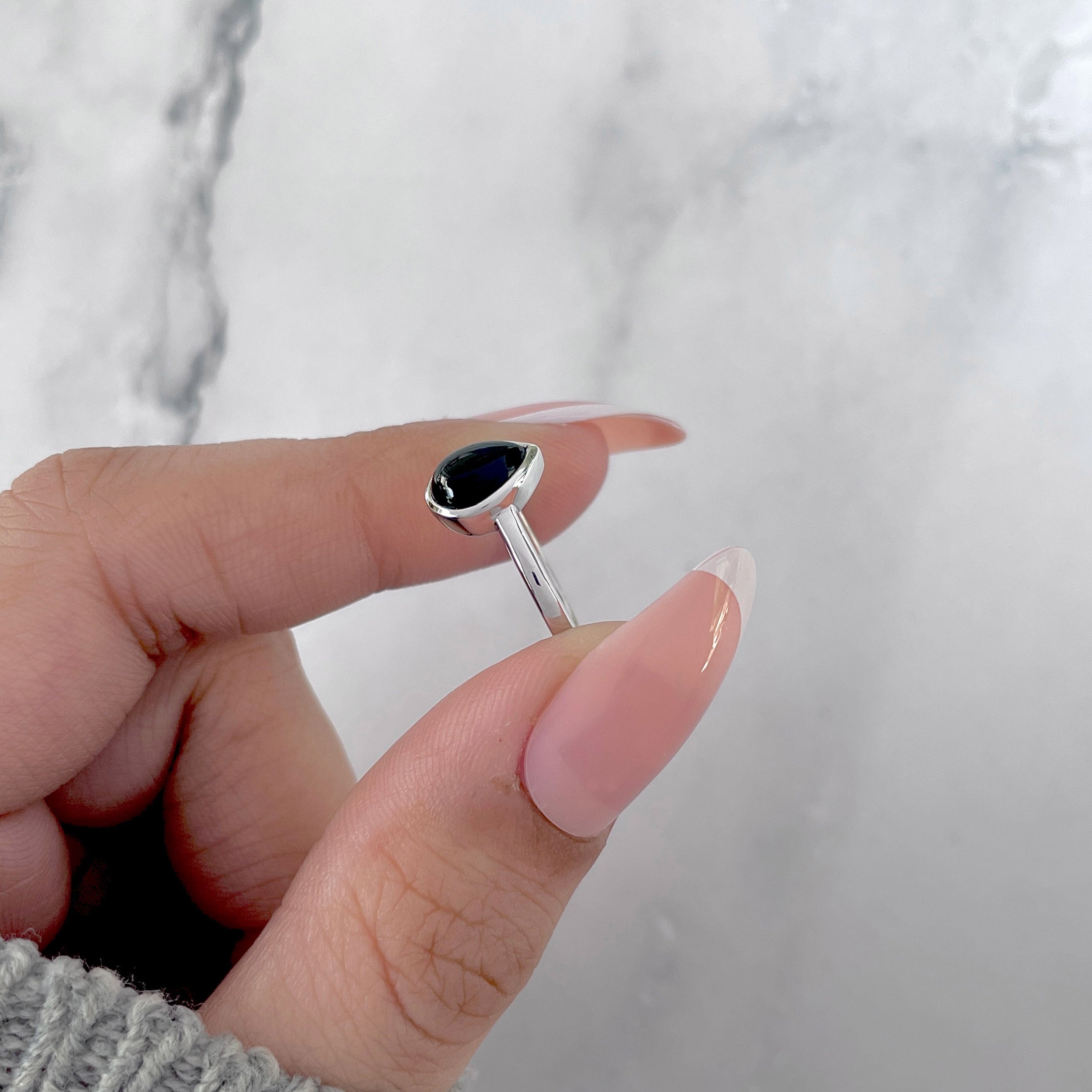 Black Onyx Ring-(BOX-SR-2838.)