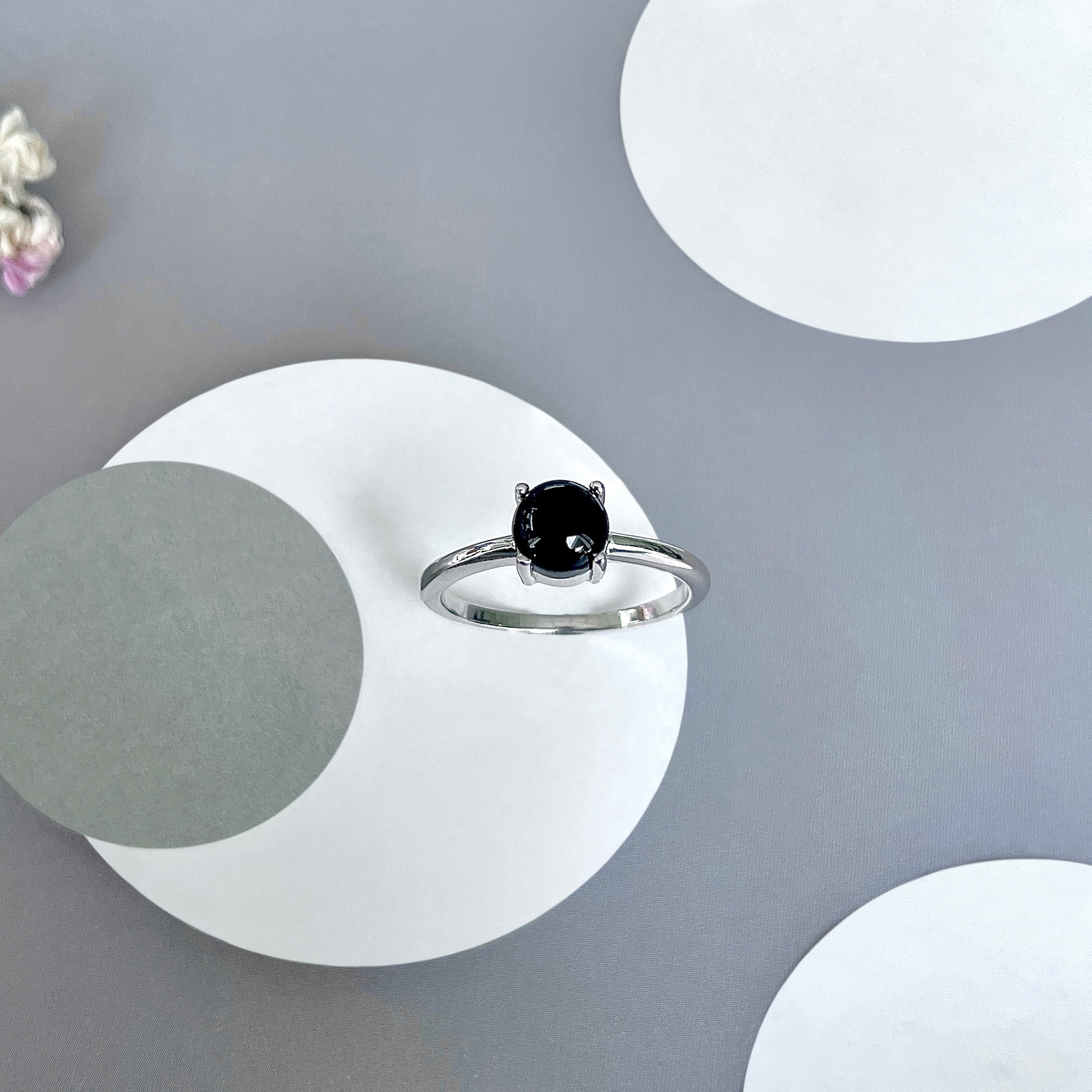 Black Onyx Ring-(BOX-SR-3025.)