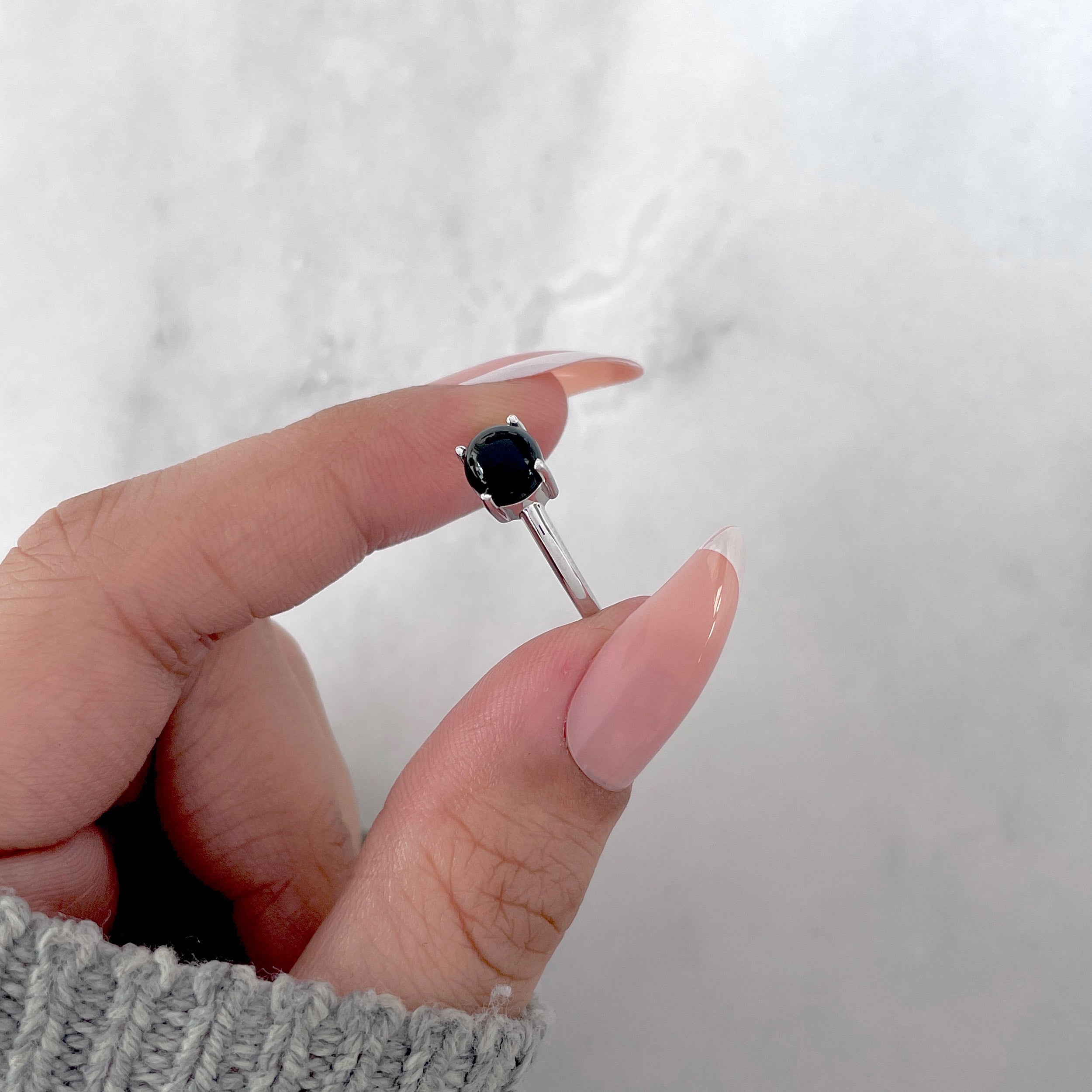 Black Onyx Ring-(BOX-SR-3025.)