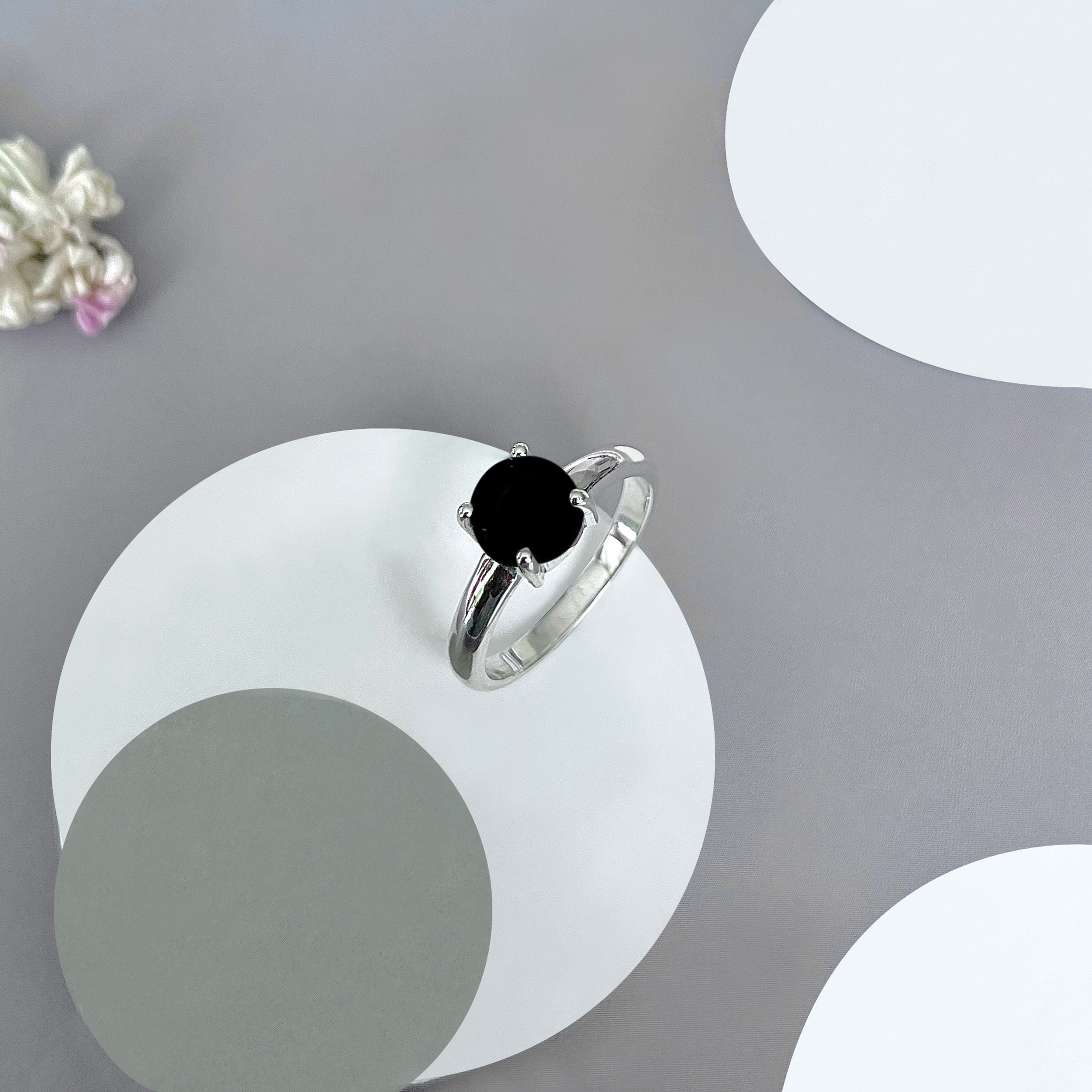 Black Onyx Ring-(BOX-SR-3026.)