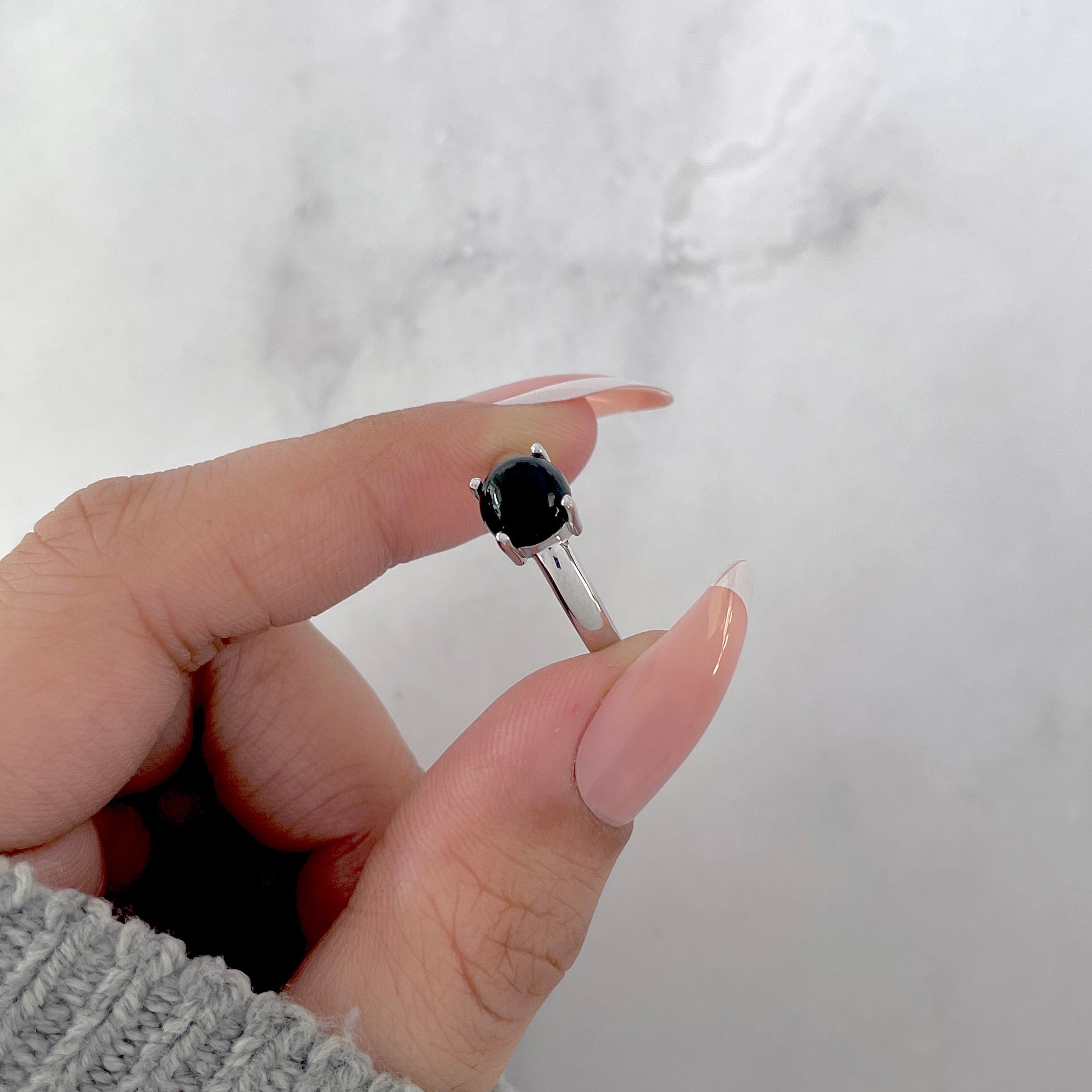 Black Onyx Ring-(BOX-SR-3026.)