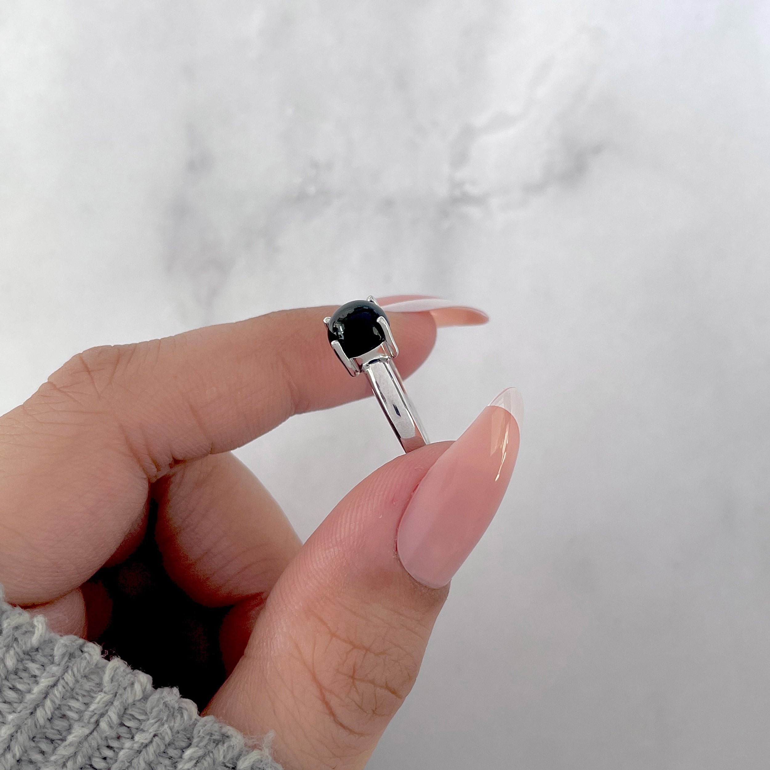 Black Onyx Ring-(BOX-SR-3026.)