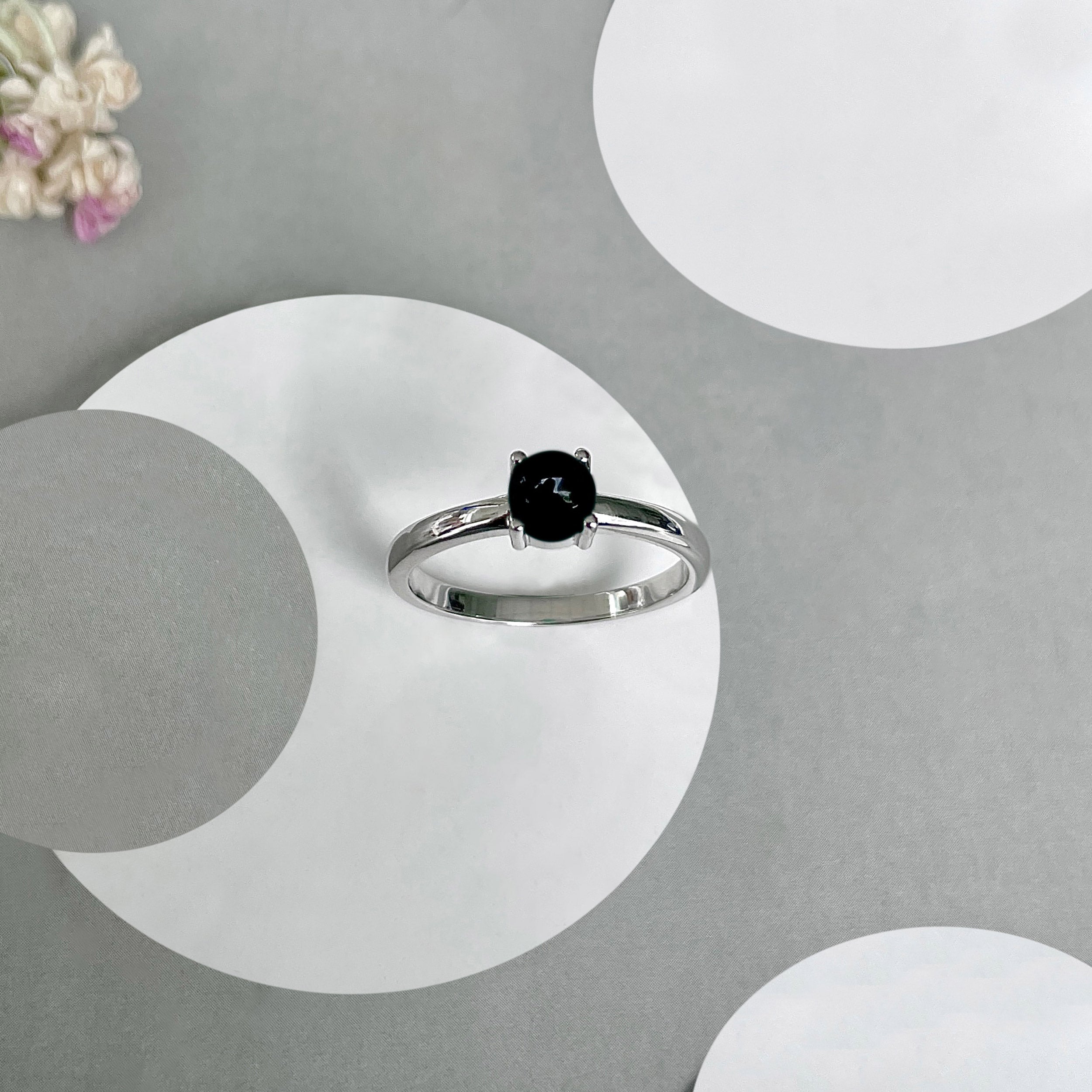 Black Onyx Ring-(BOX-SR-3030.)