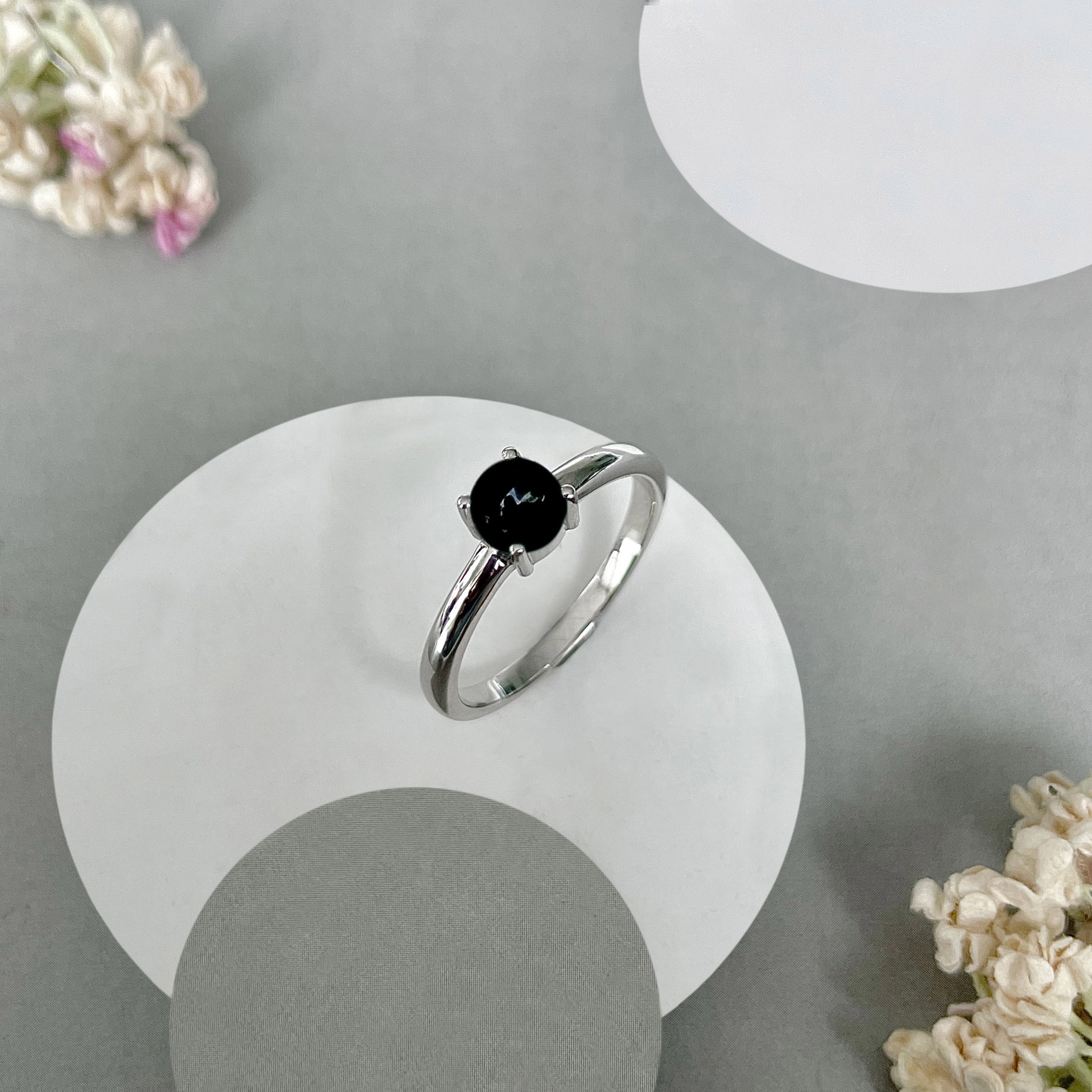 Black Onyx Ring-(BOX-SR-3030.)