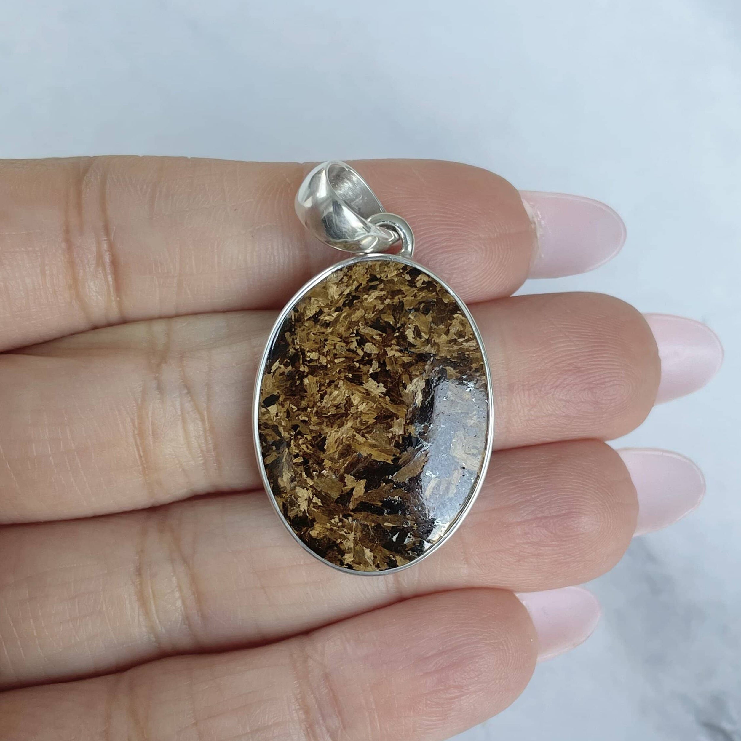 Bronzite Pendant-(BRZ-P-1.)