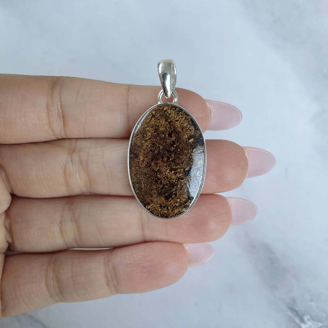 Bronzite Pendant-(BRZ-P-10.)