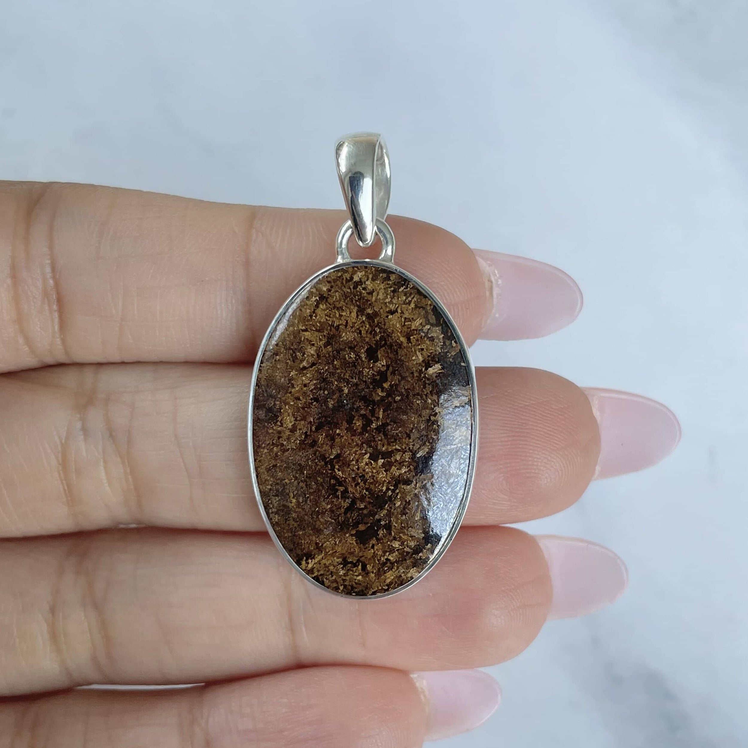 Bronzite Pendant-(BRZ-P-10.)