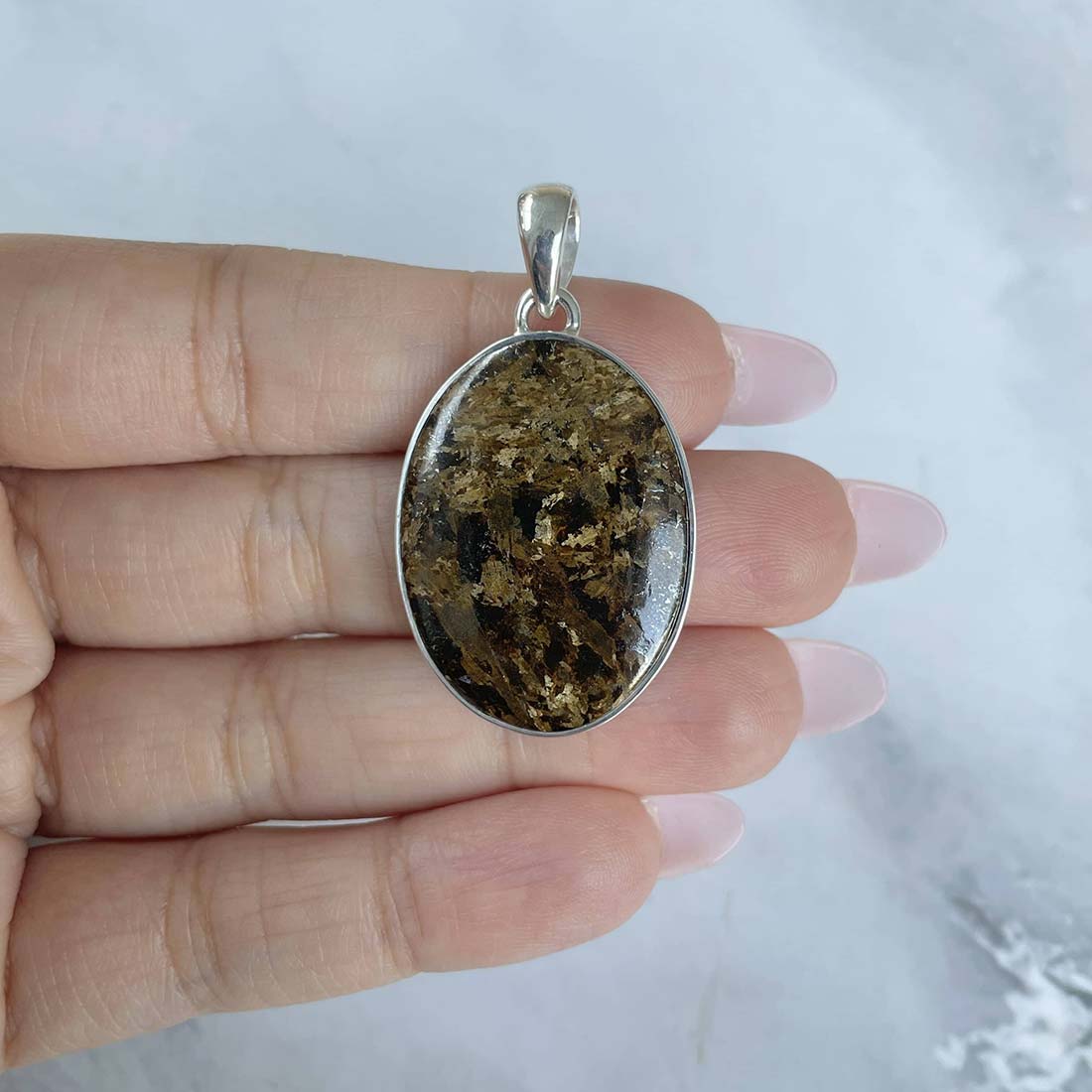 Bronzite Pendant-(BRZ-P-12.)