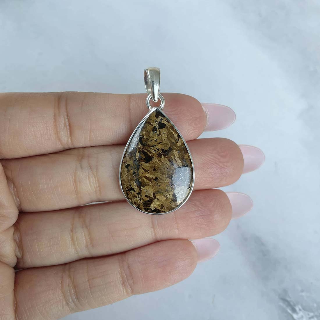 Bronzite Pendant-(BRZ-P-15.)