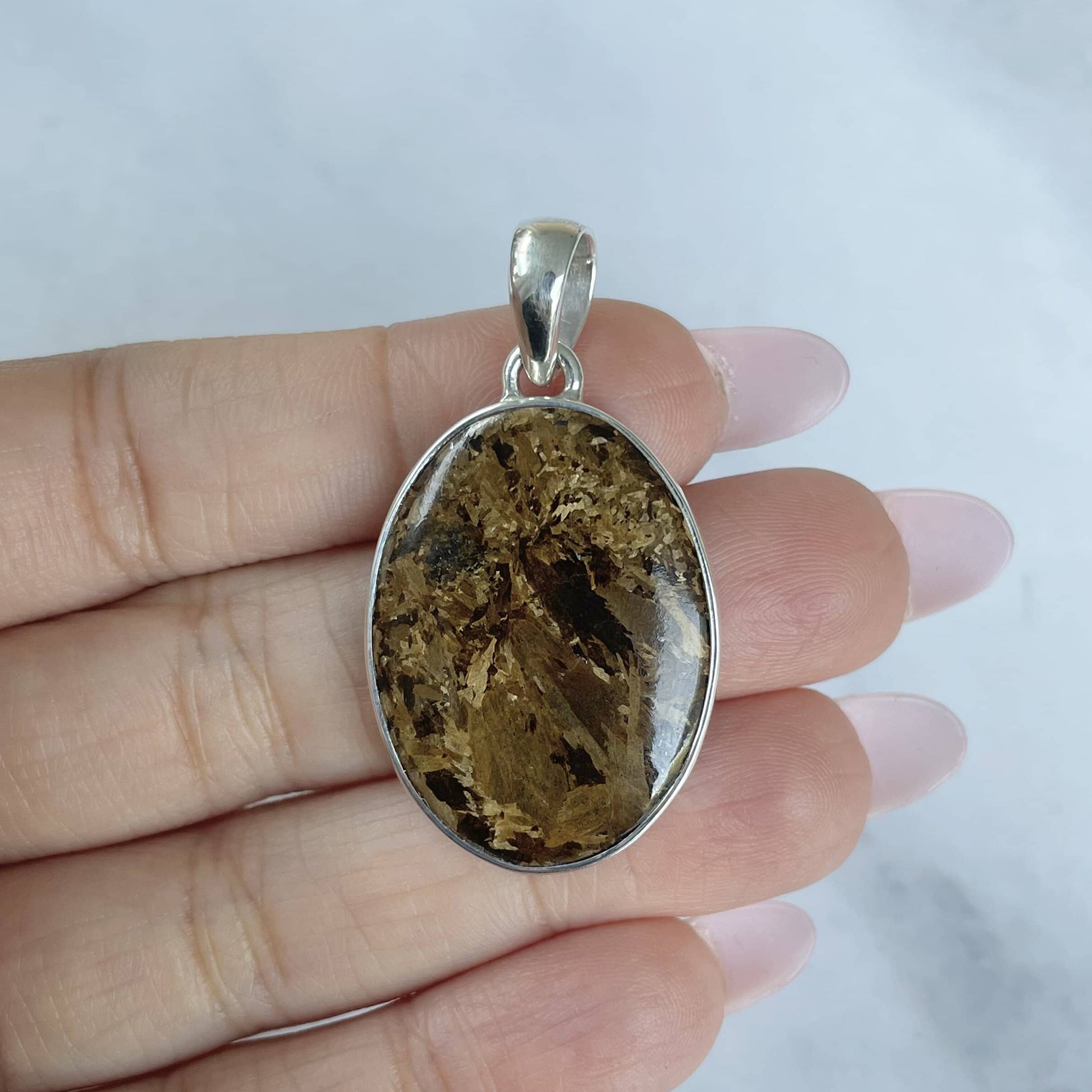 Bronzite Pendant-(BRZ-P-16.)