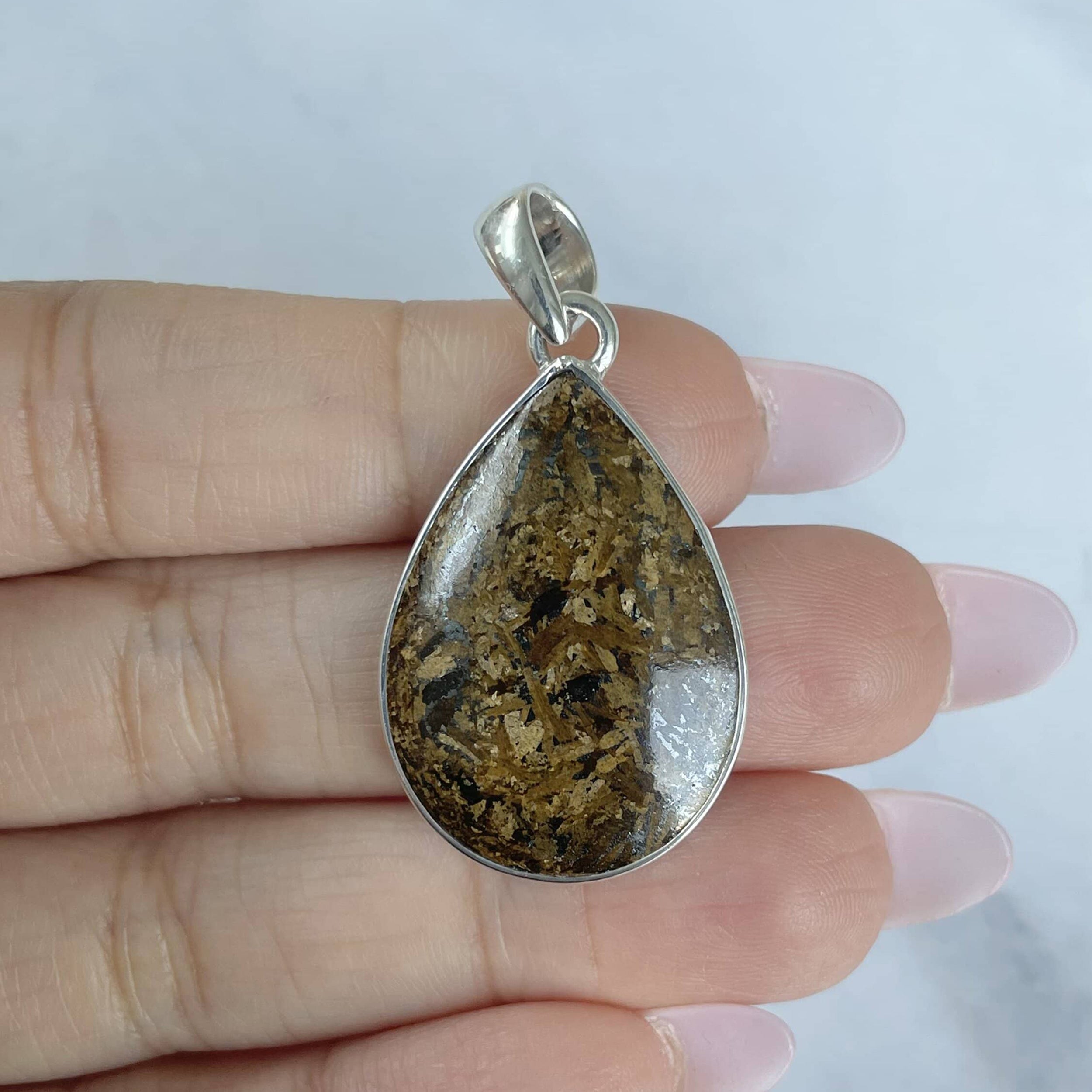 Bronzite Pendant-(BRZ-P-17.)