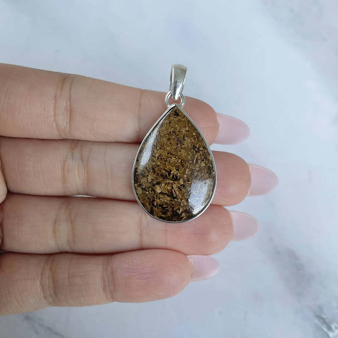 Bronzite Pendant-(BRZ-P-18.)