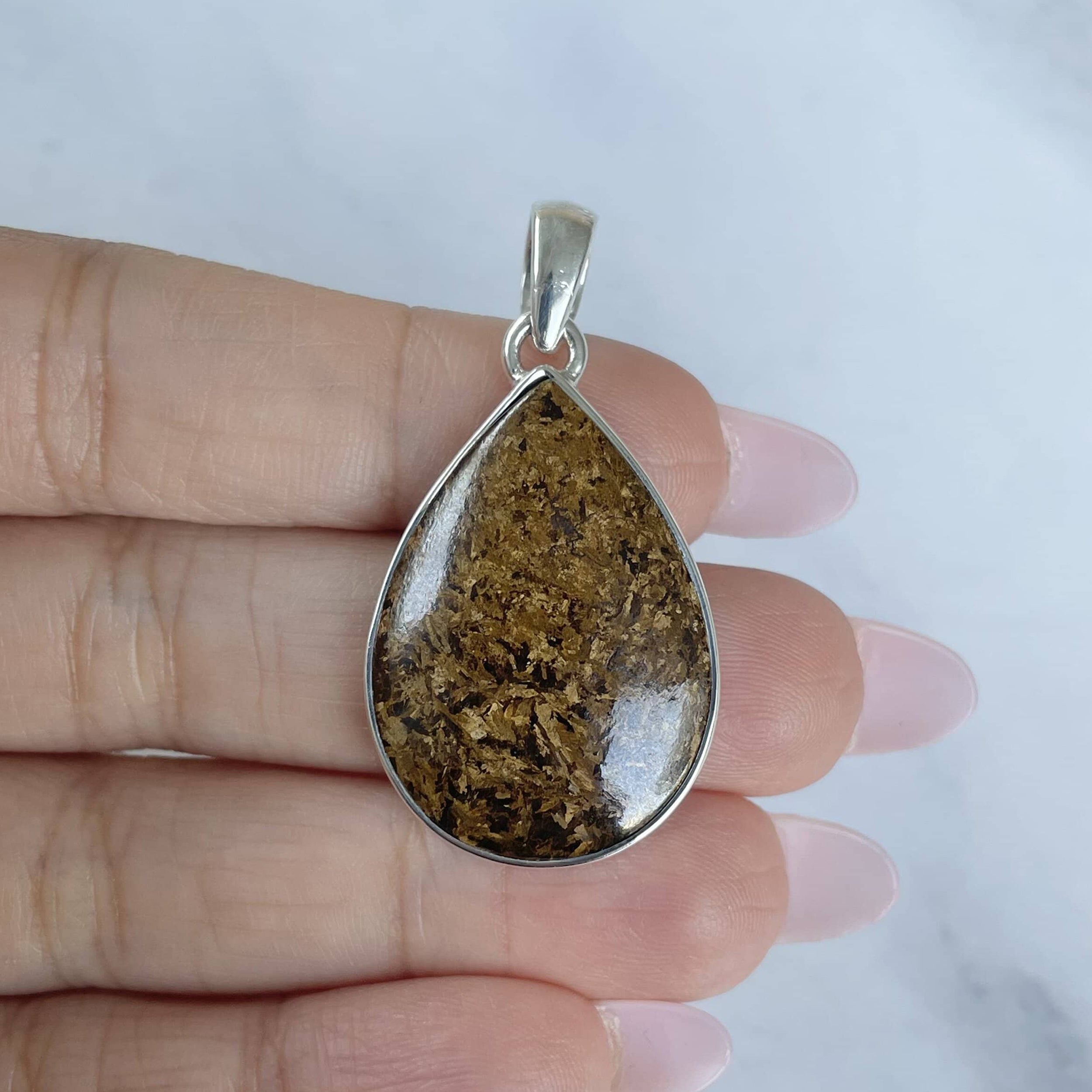 Bronzite Pendant-(BRZ-P-18.)