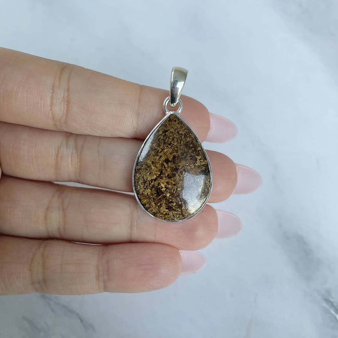 Bronzite Pendant-(BRZ-P-19.)