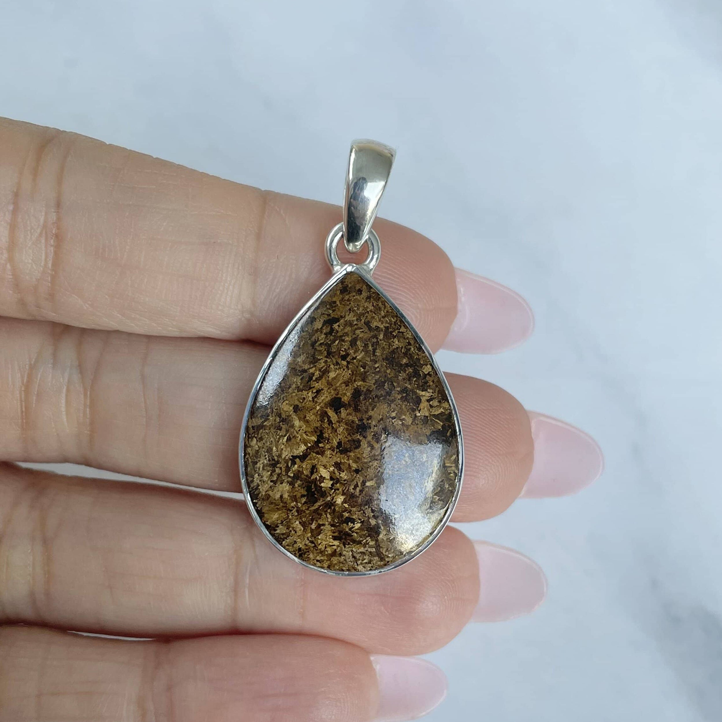 Bronzite Pendant-(BRZ-P-19.)