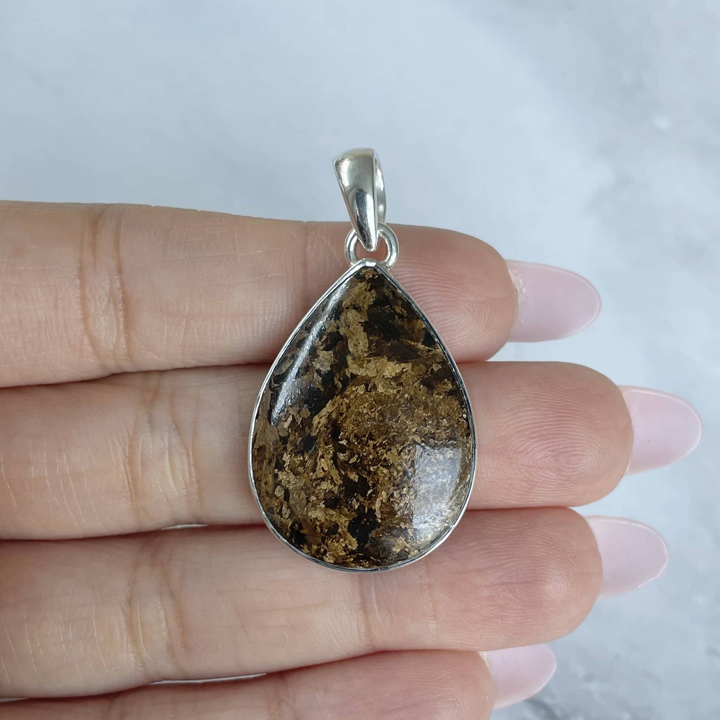 Bronzite Pendant-(BRZ-P-2.)