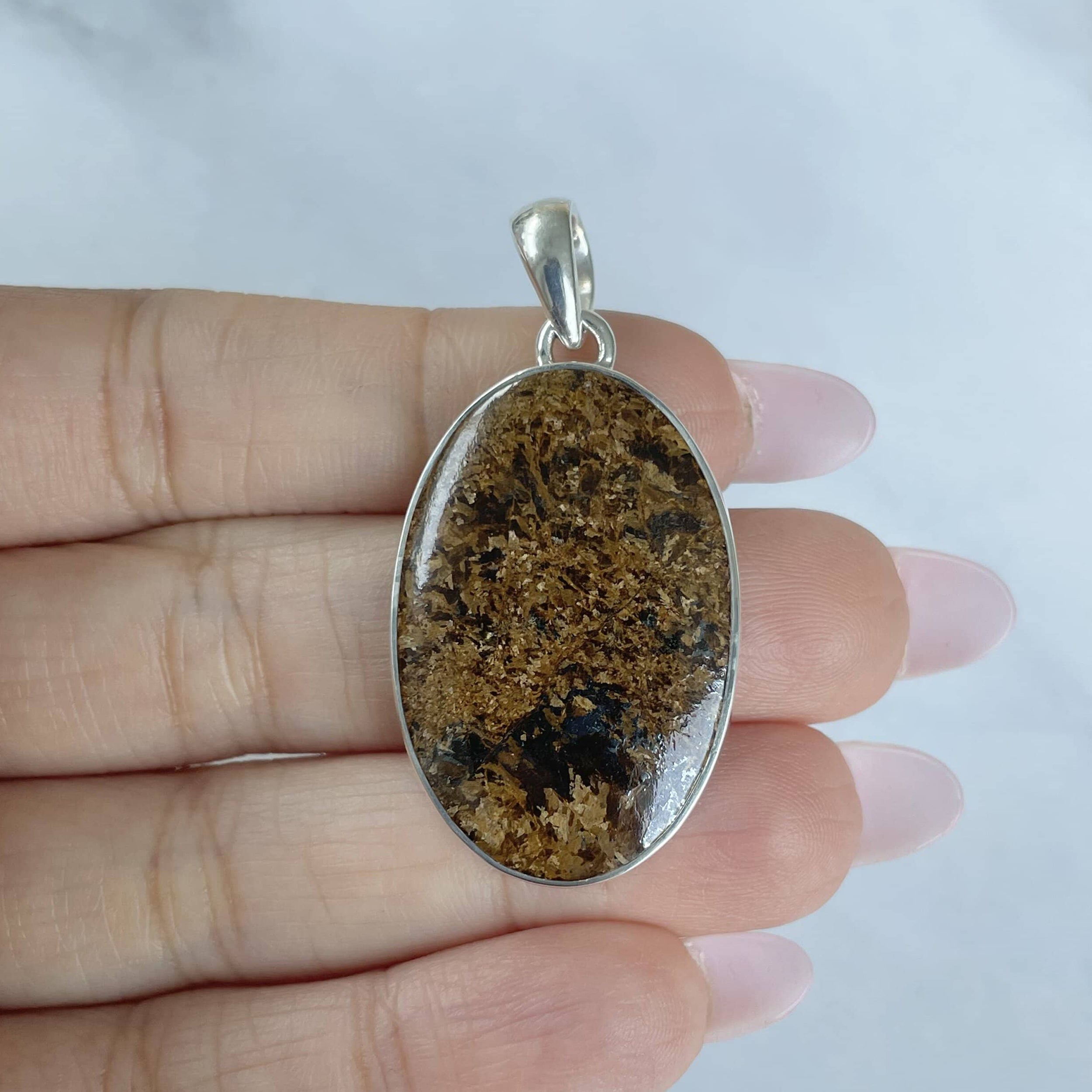 Bronzite Pendant-(BRZ-P-20.)