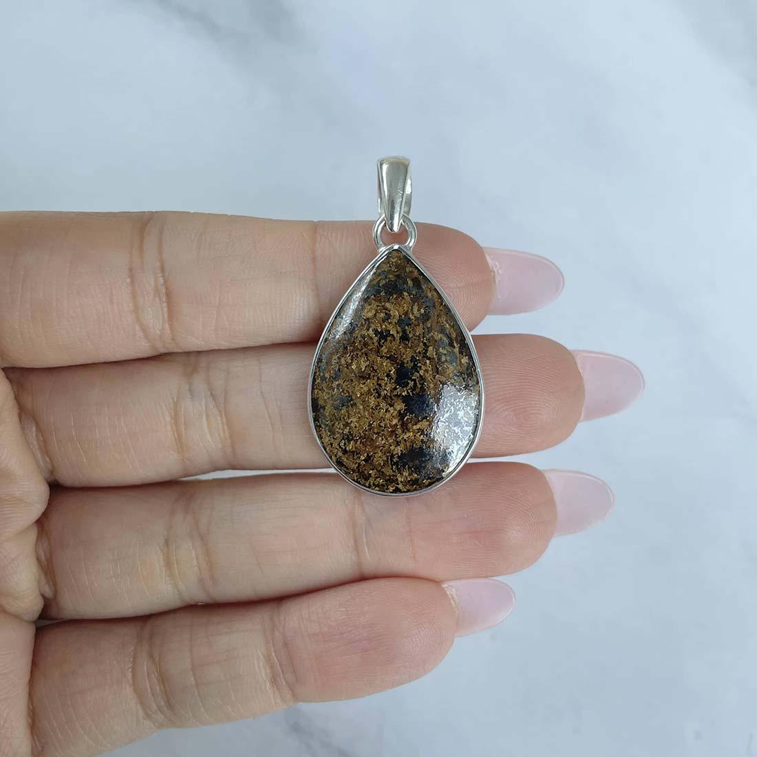Bronzite Pendant-(BRZ-P-21.)