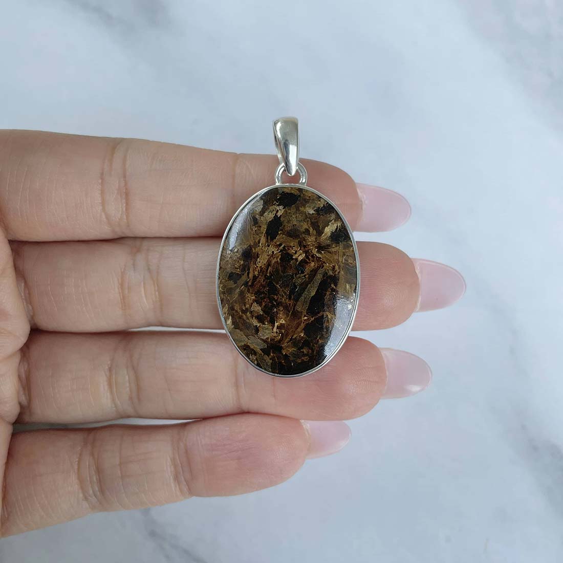 Bronzite Pendant-(BRZ-P-22.)