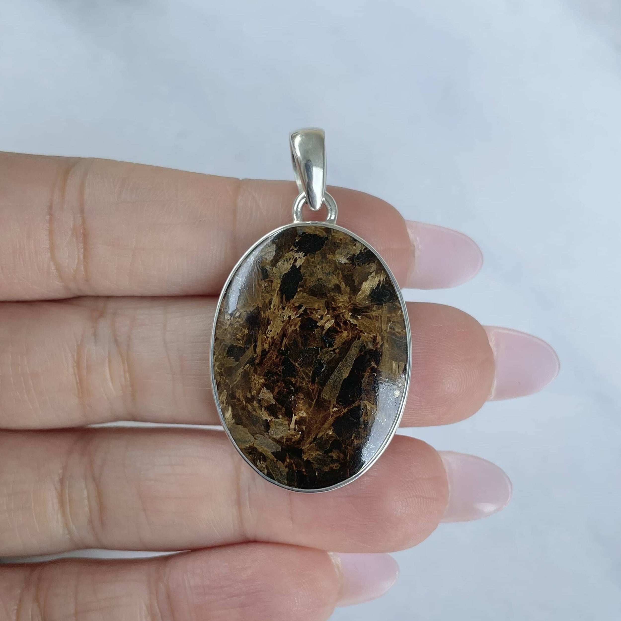 Bronzite Pendant-(BRZ-P-22.)