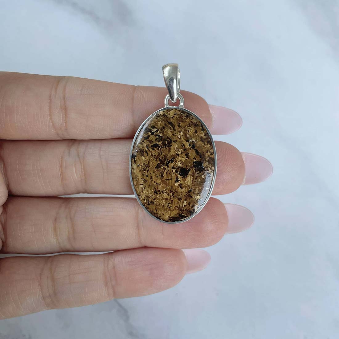 Bronzite Pendant-(BRZ-P-23.)
