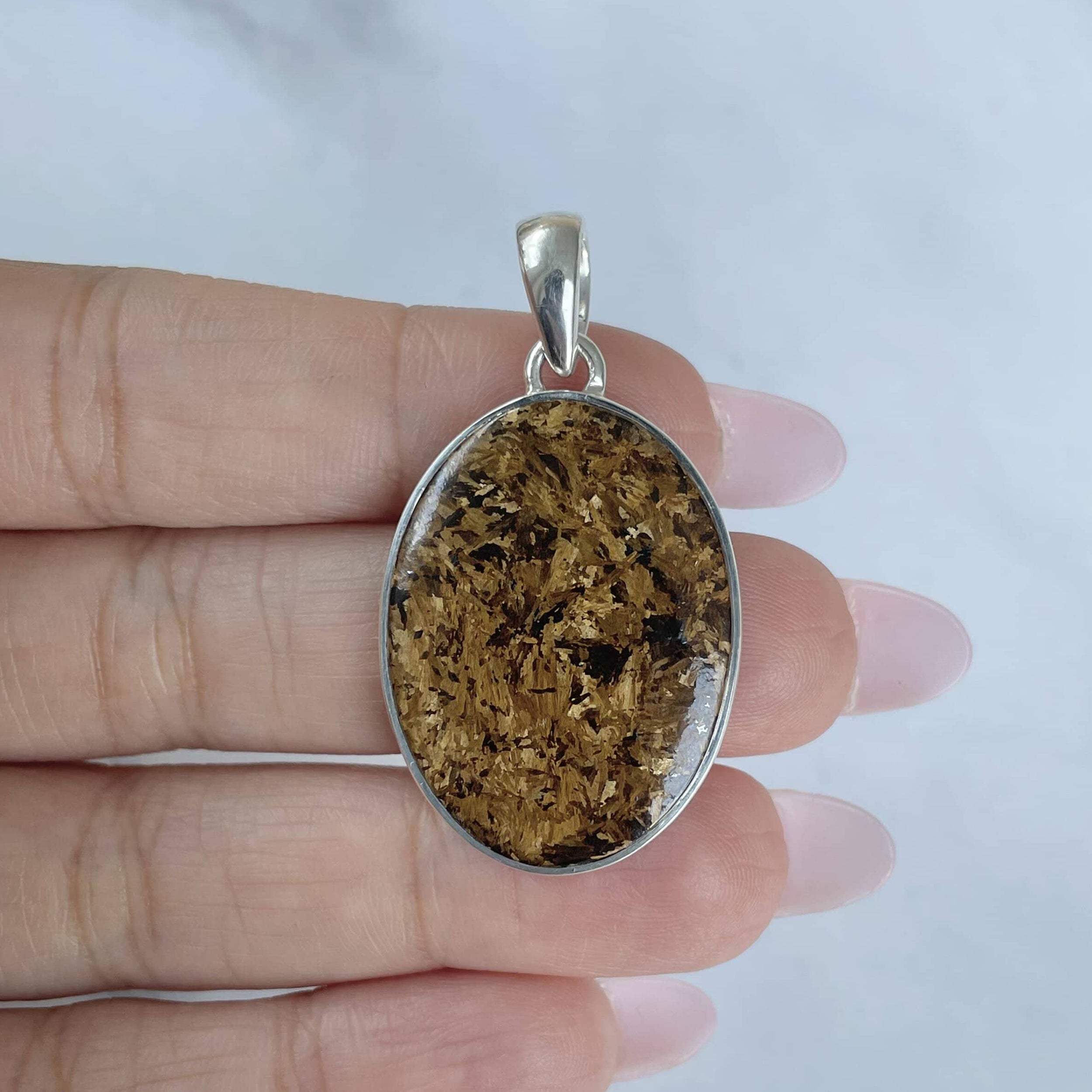 Bronzite Pendant-(BRZ-P-23.)