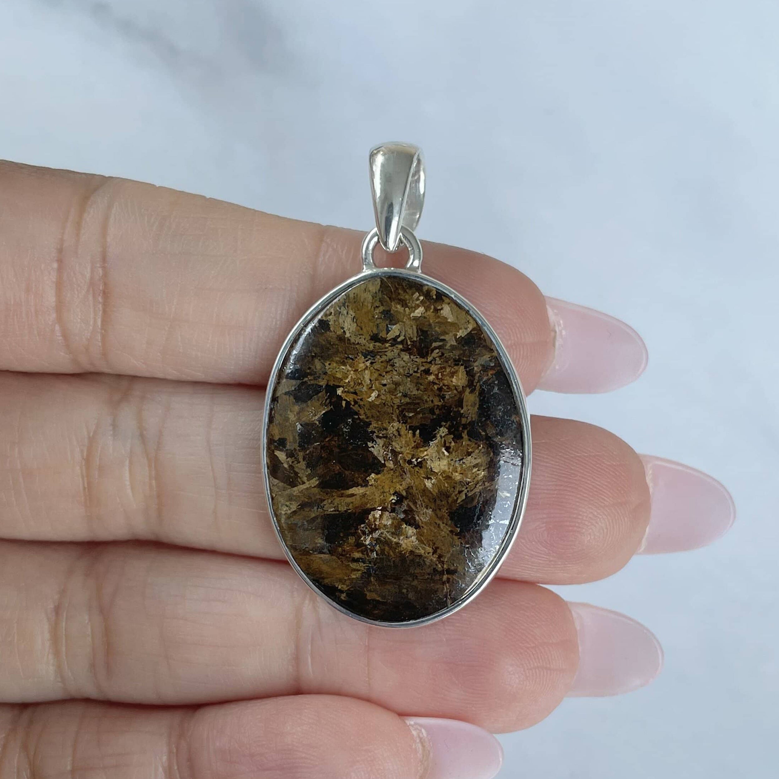 Bronzite Pendant-(BRZ-P-24.)