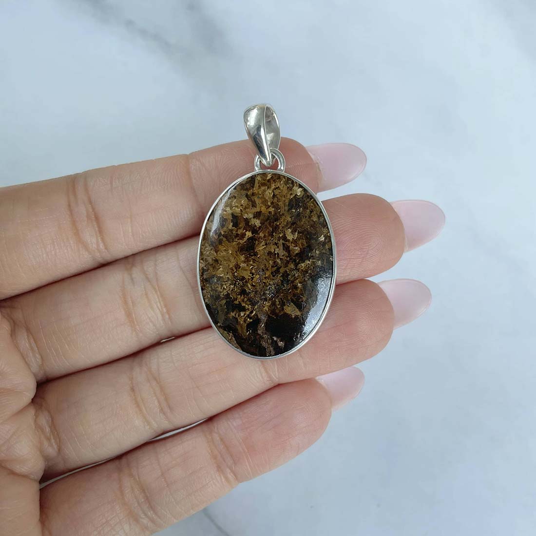 Bronzite Pendant-(BRZ-P-27.)