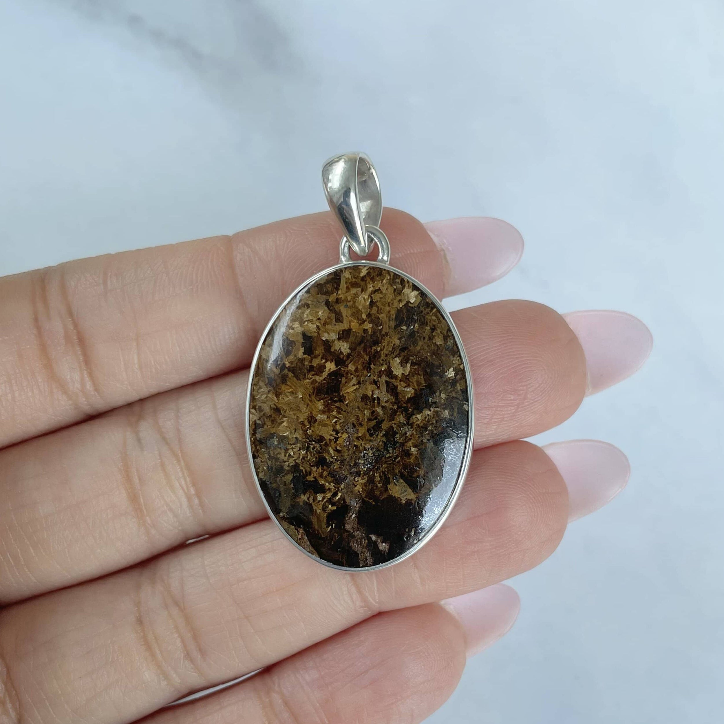 Bronzite Pendant-(BRZ-P-27.)
