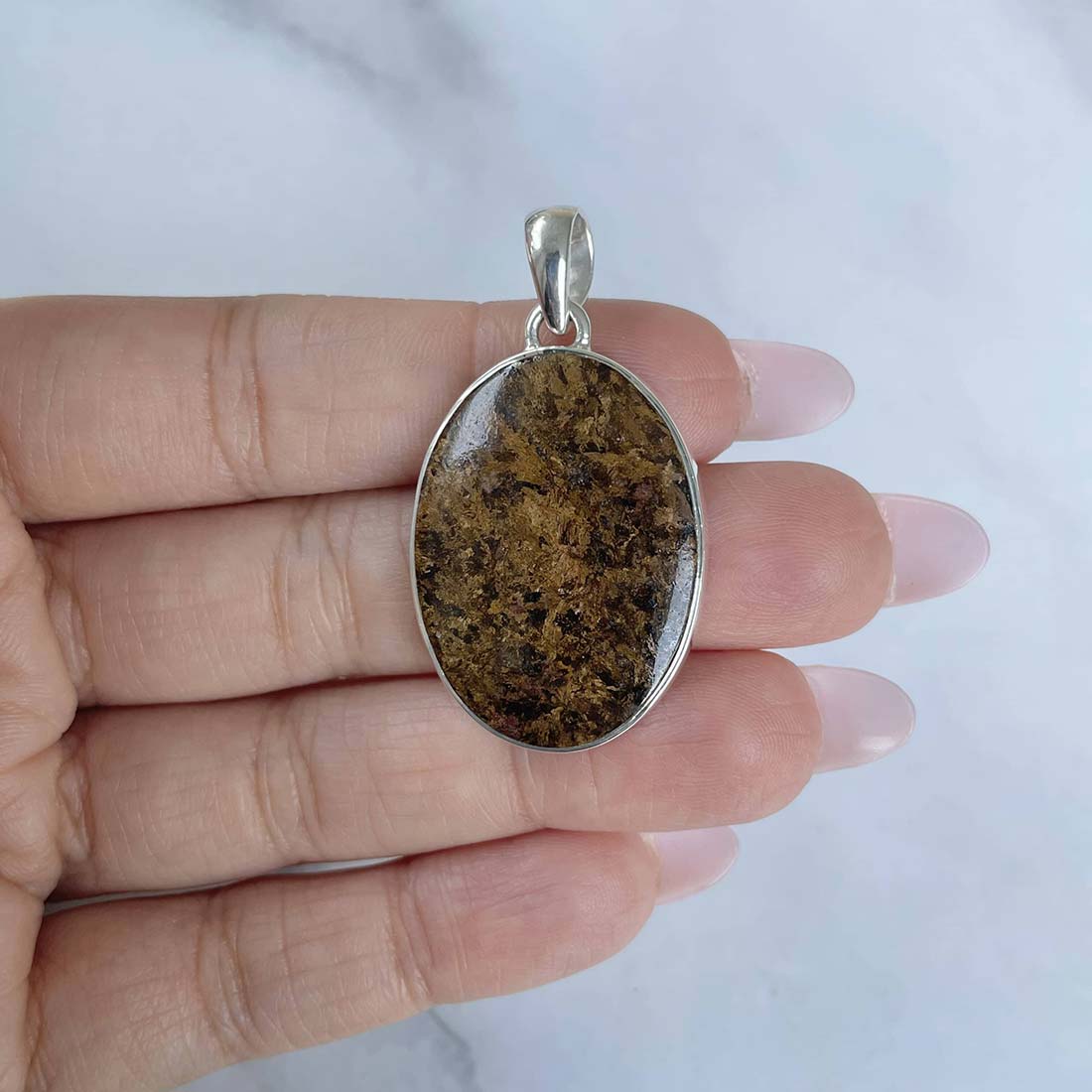 Bronzite Pendant-(BRZ-P-28.)