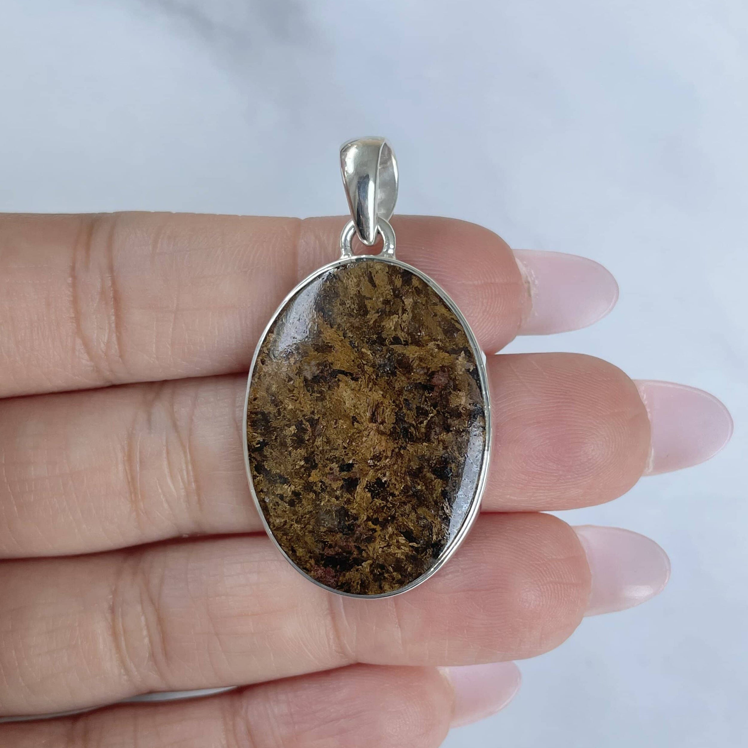 Bronzite Pendant-(BRZ-P-28.)
