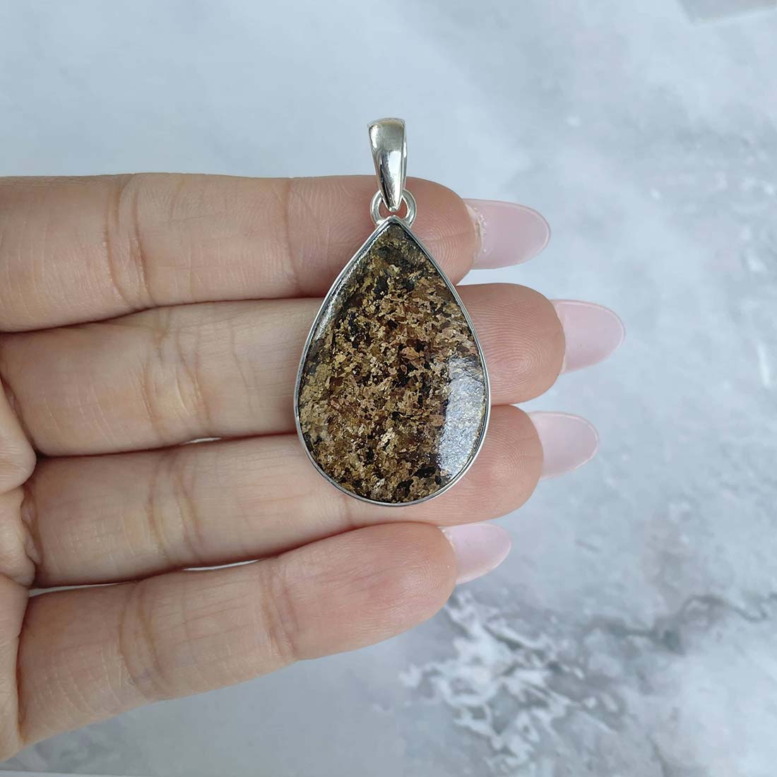 Bronzite Pendant-(BRZ-P-3.)