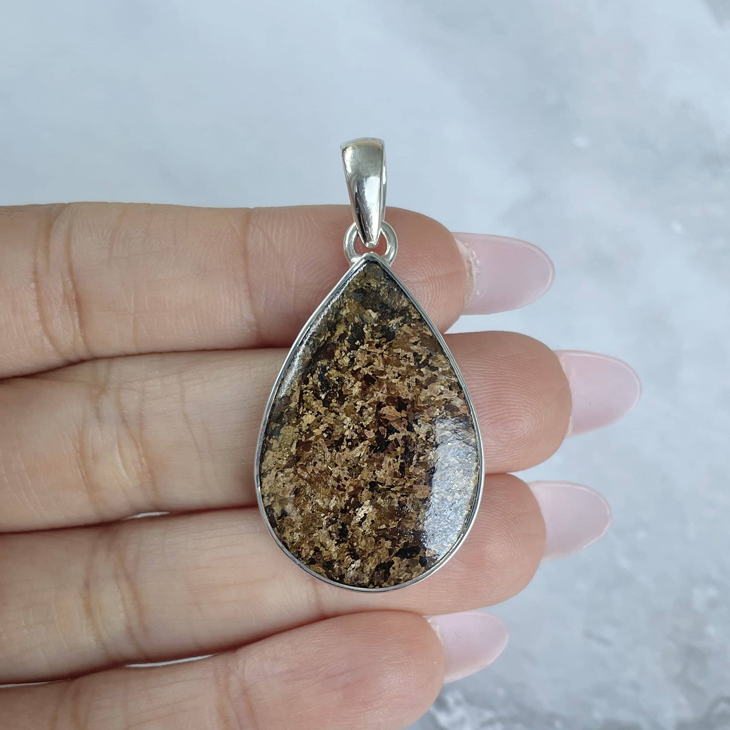 Bronzite Pendant-(BRZ-P-3.)