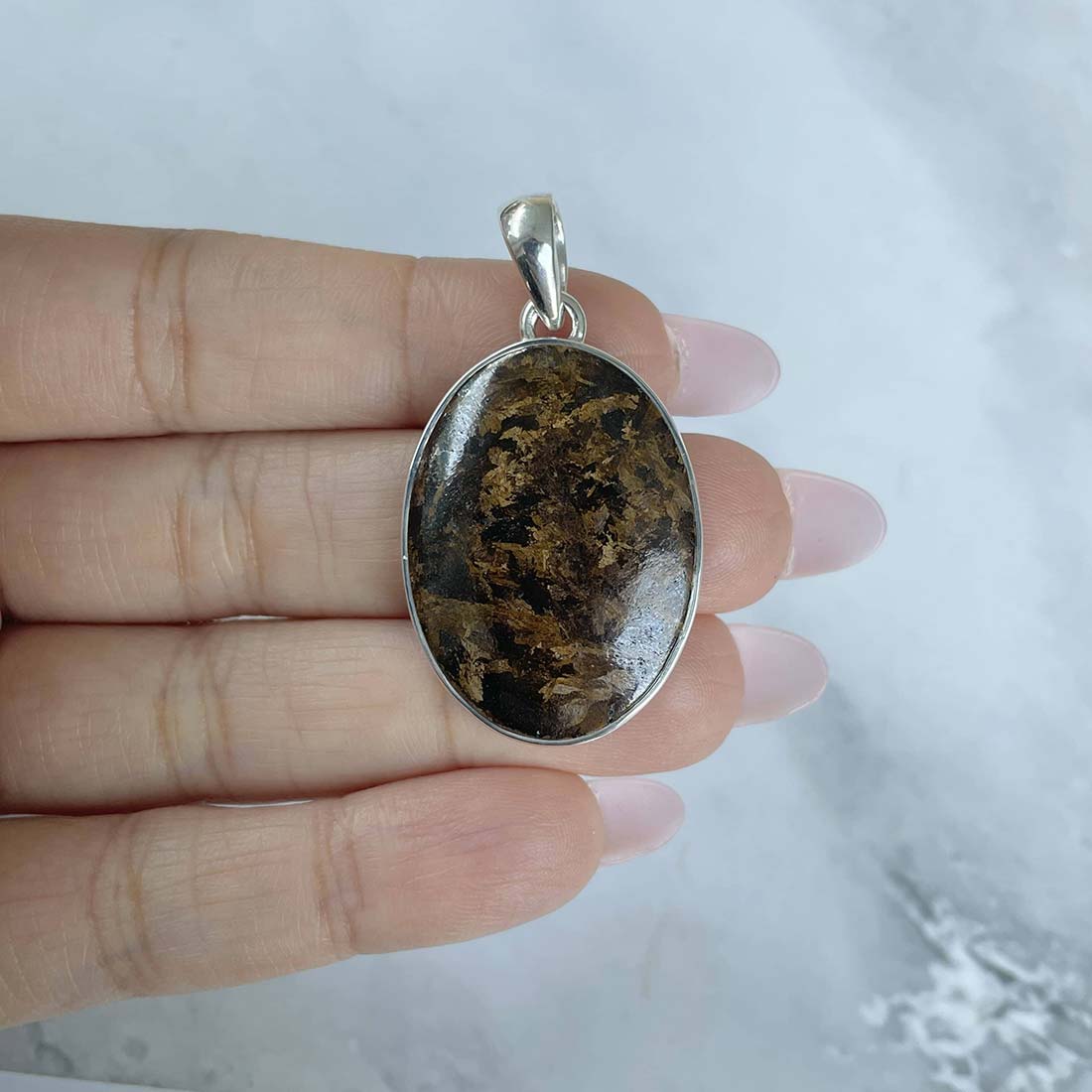 Bronzite Pendant-(BRZ-P-5.)