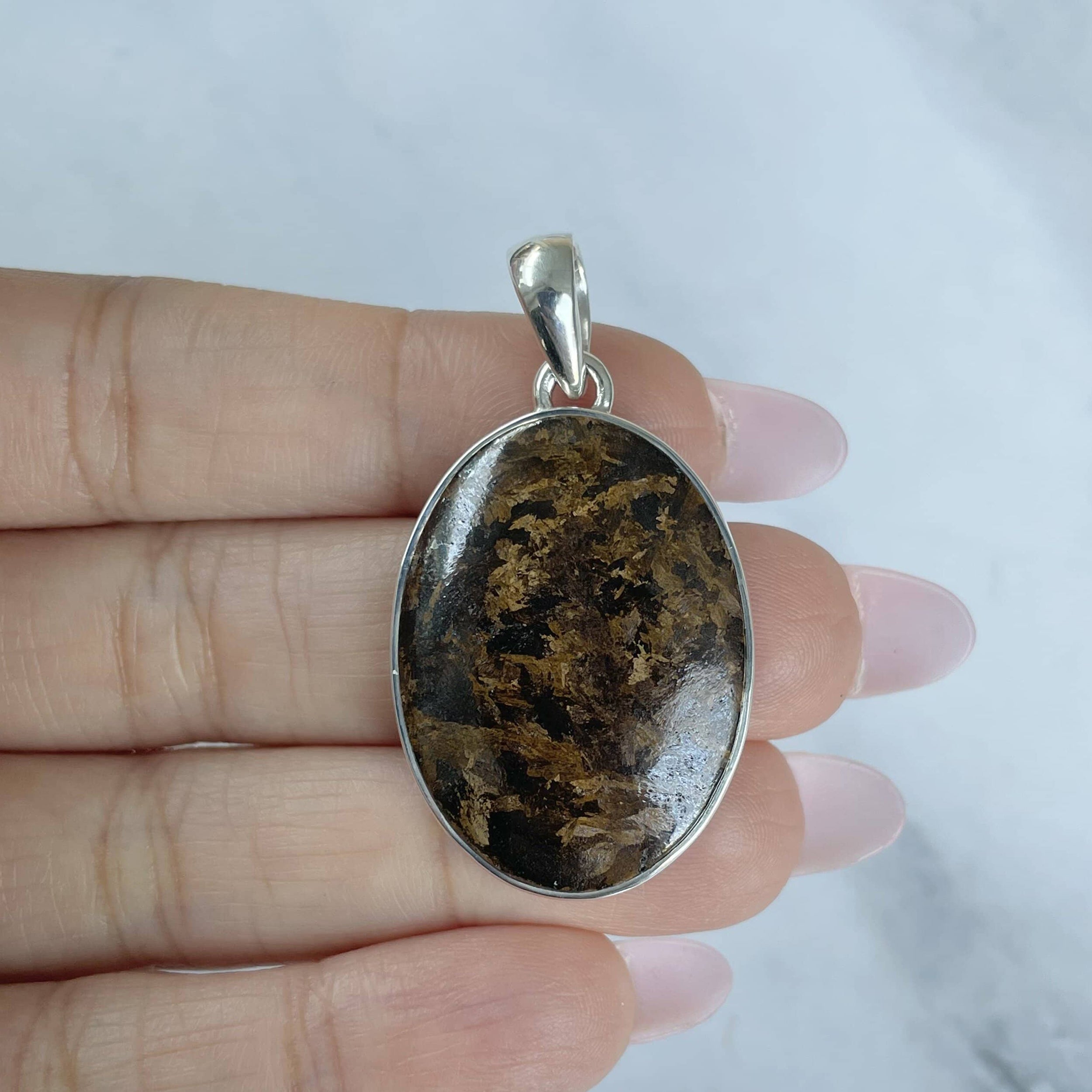 Bronzite Pendant-(BRZ-P-5.)