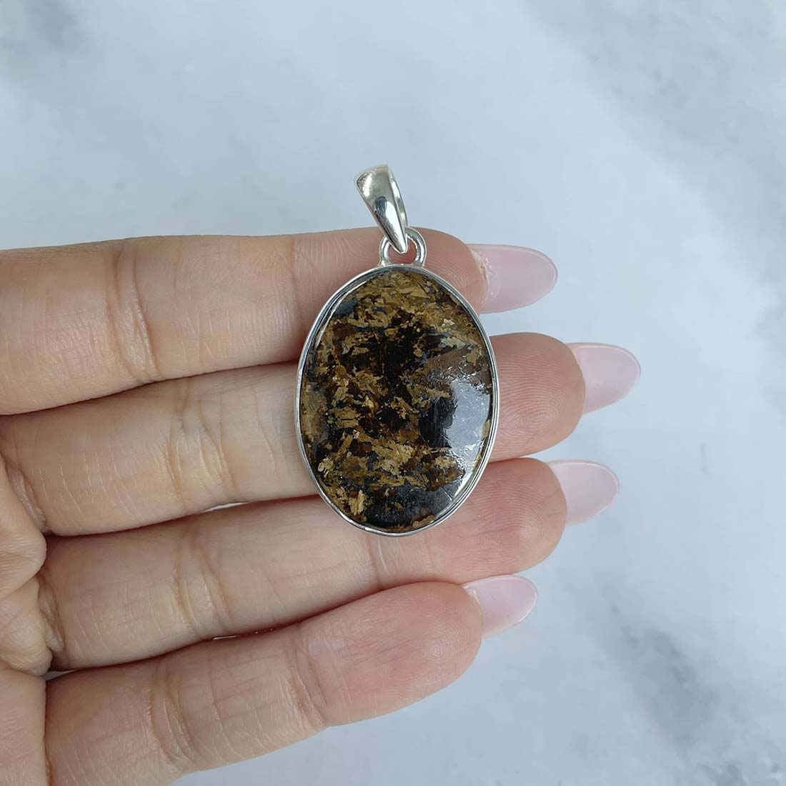Bronzite Pendant-(BRZ-P-8.)