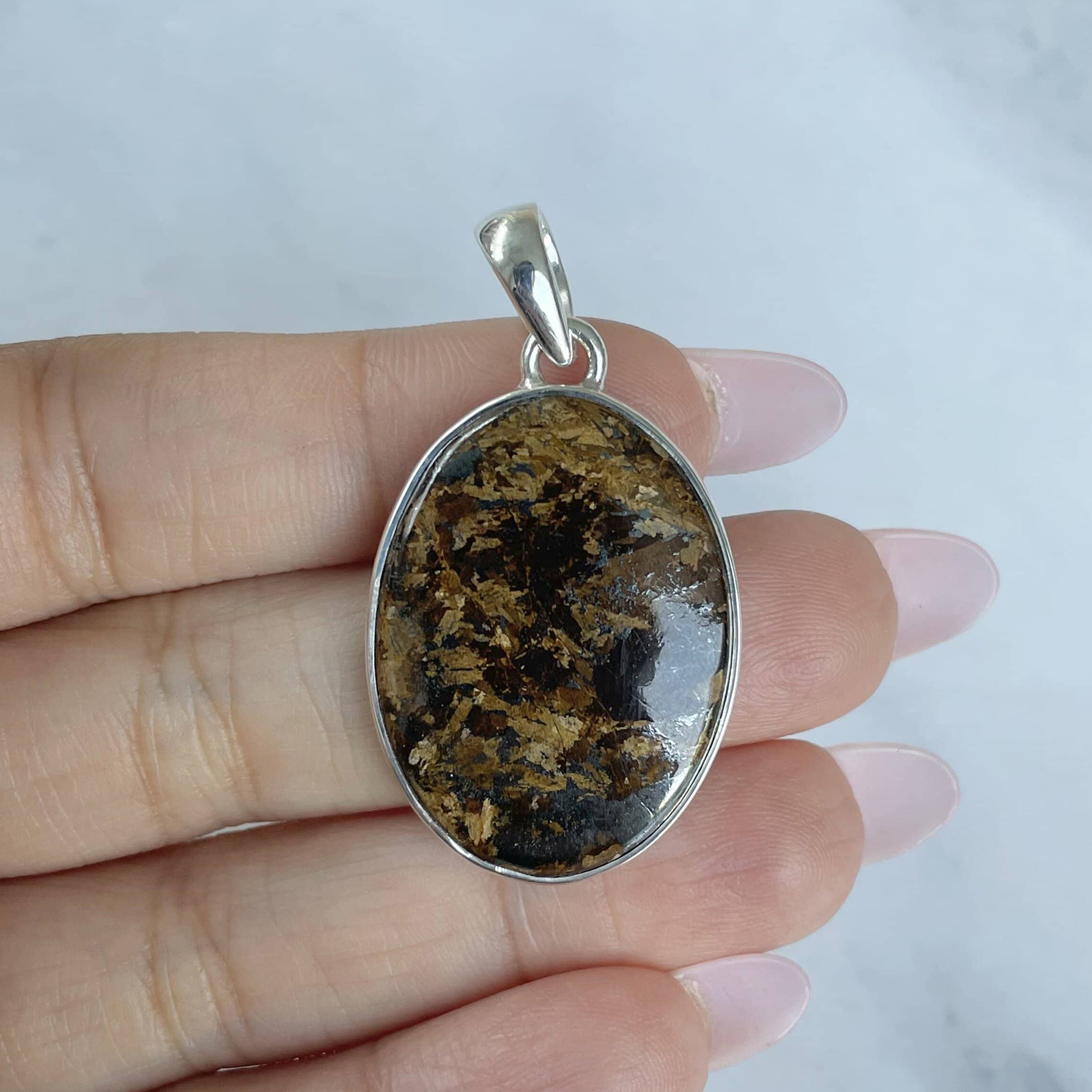 Bronzite Pendant-(BRZ-P-8.)
