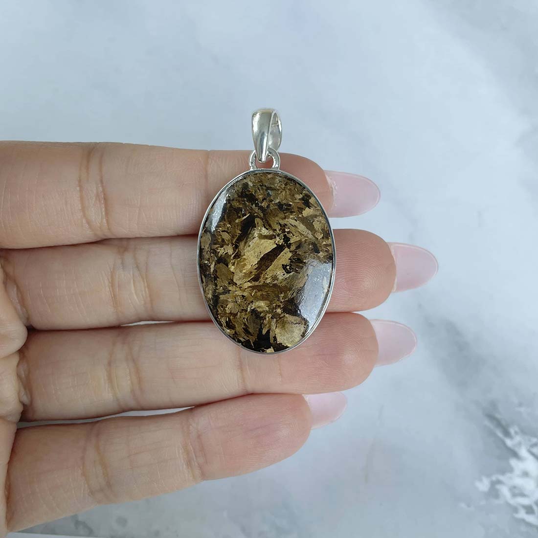 Bronzite Pendant-(BRZ-P-9.)