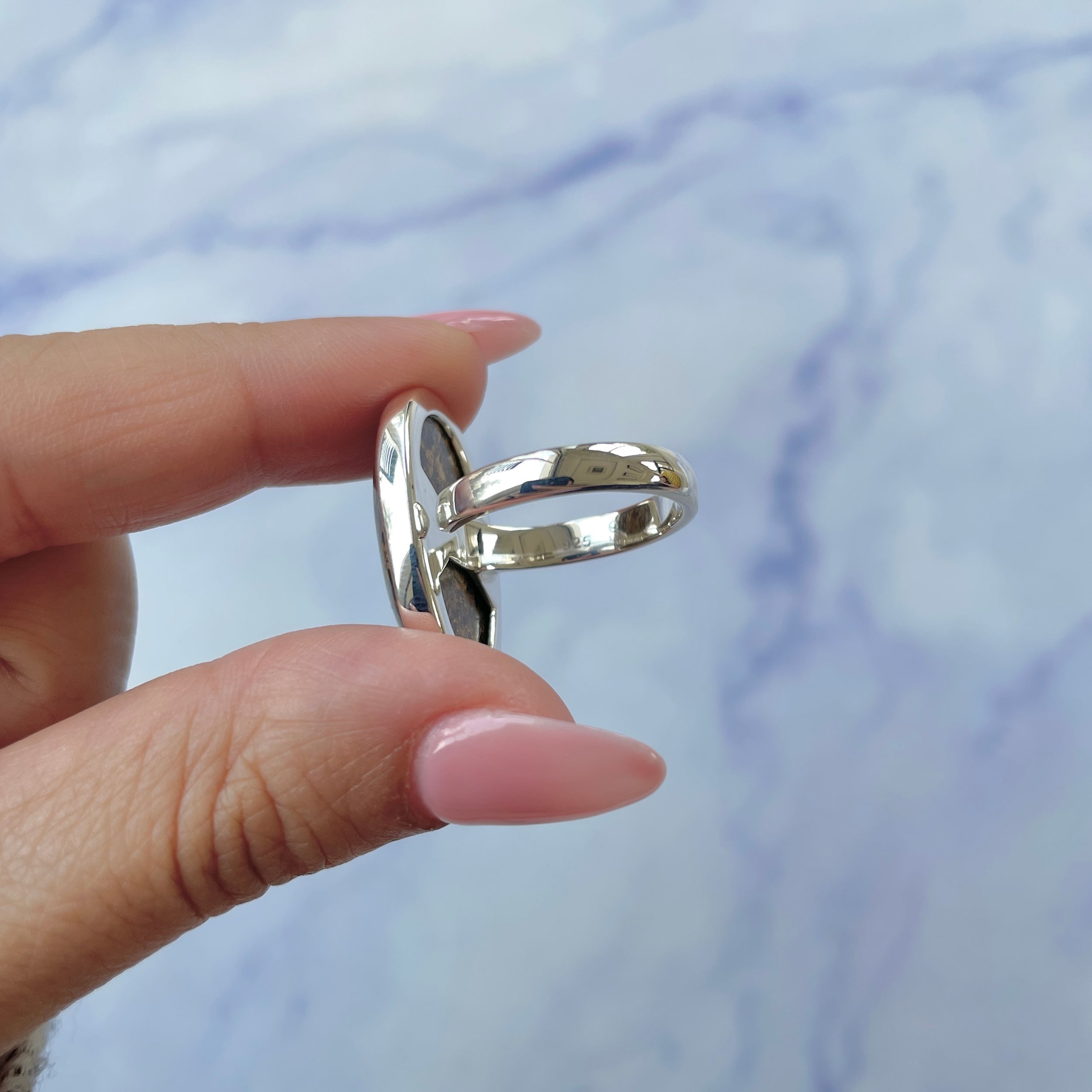 Bronzite Adjustable Ring-(BRZ-R-18.)